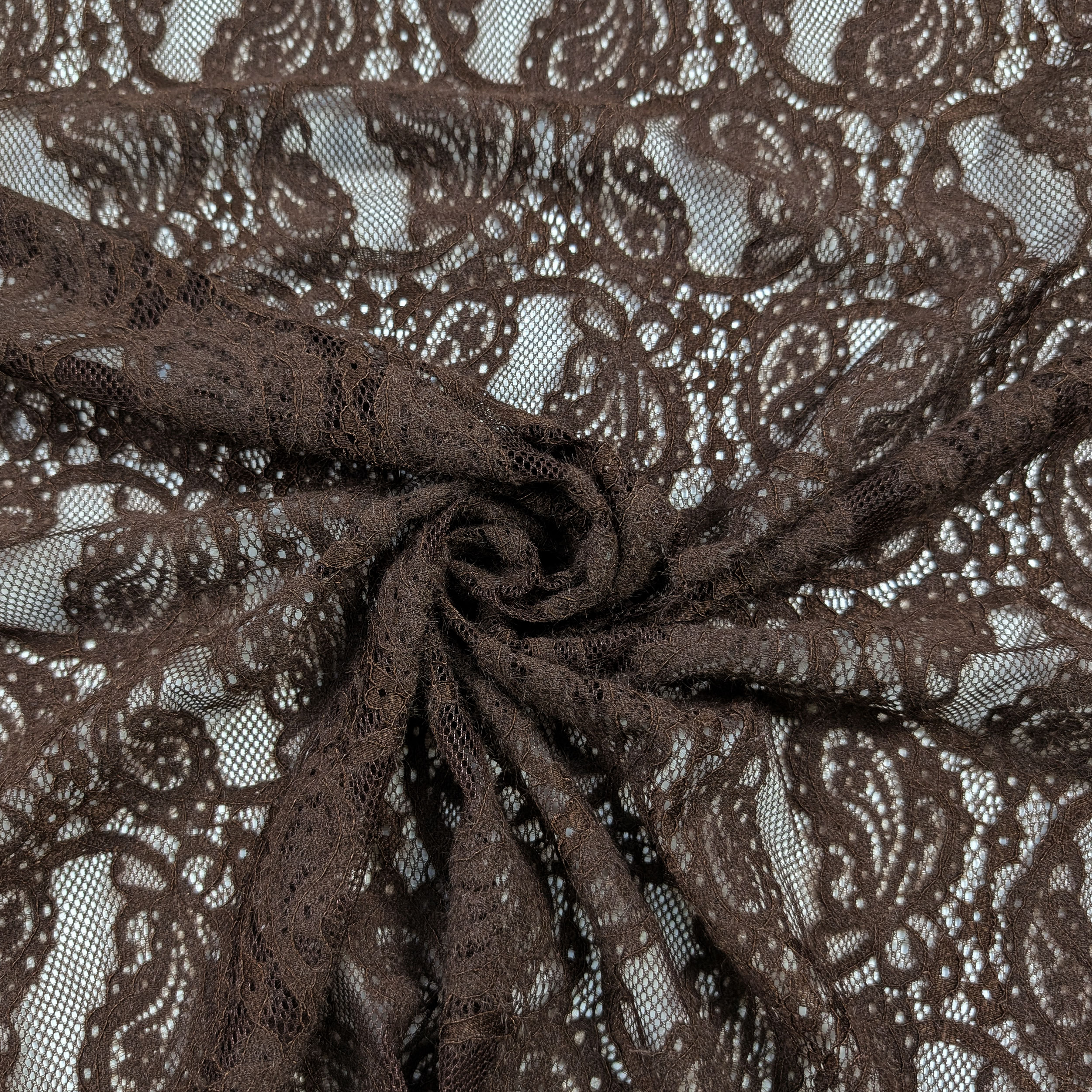 Pizzo Doppio Bordo Bielastico Marrone Image