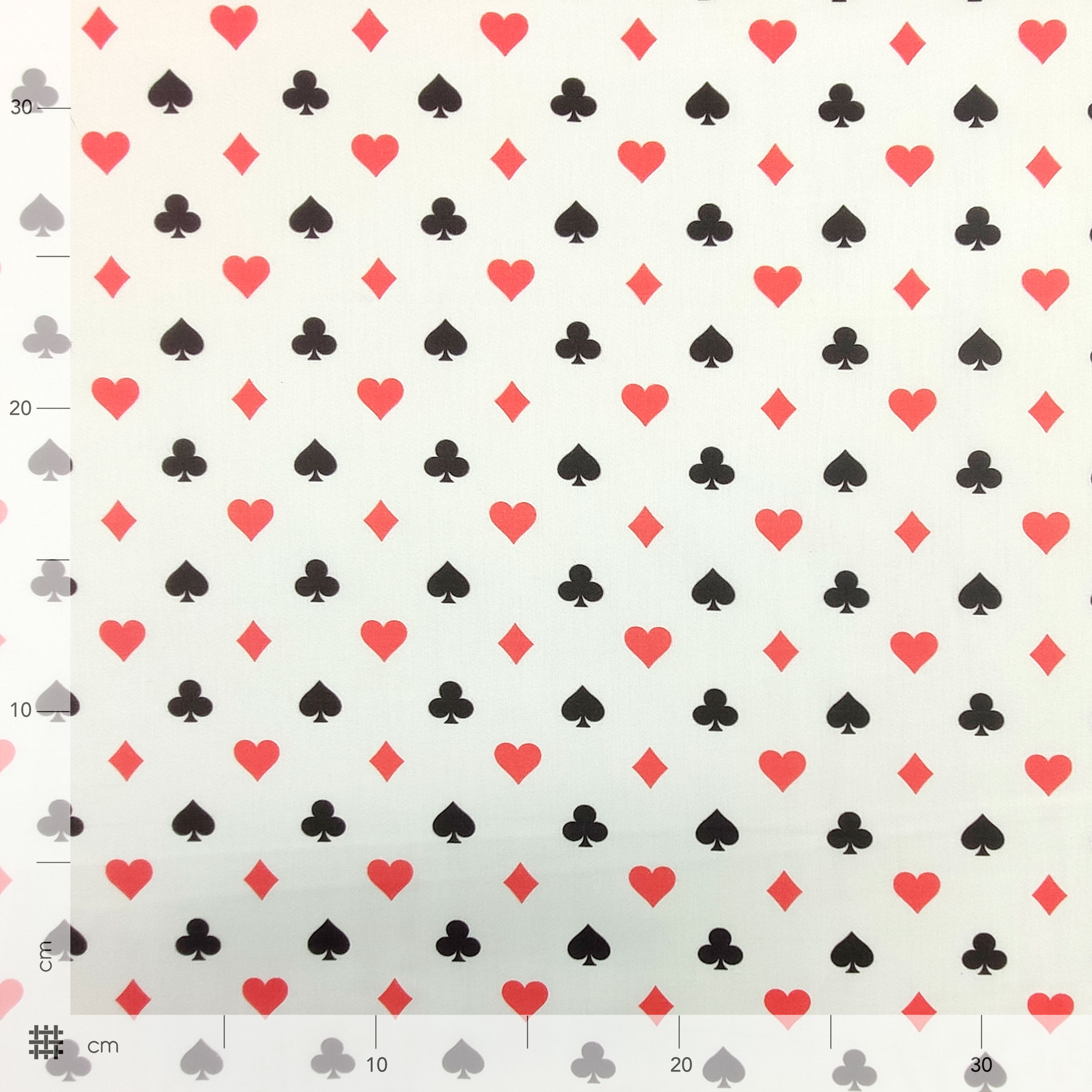 Cotone Fantasia Simboli Carte
