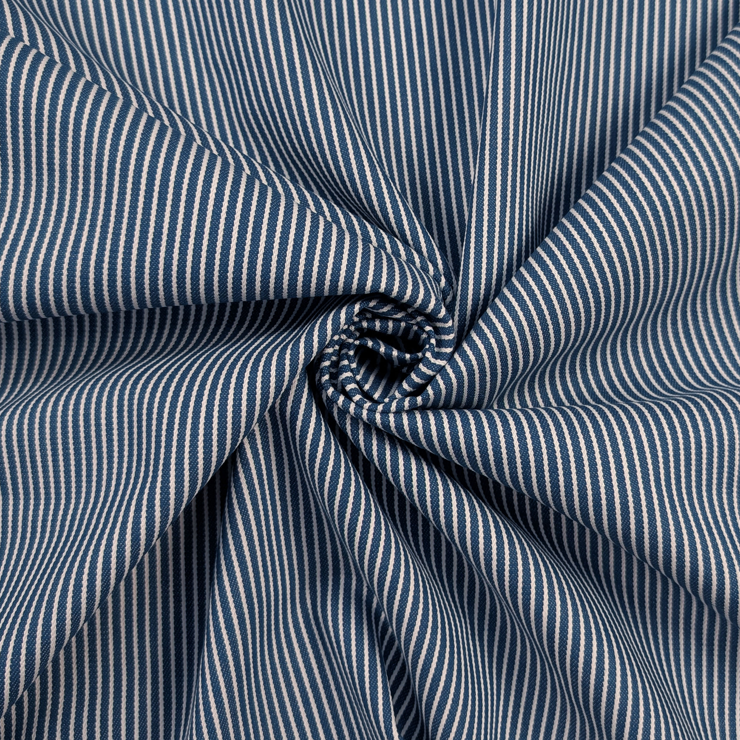 Denim Blu Righe Verticali Bianche Image