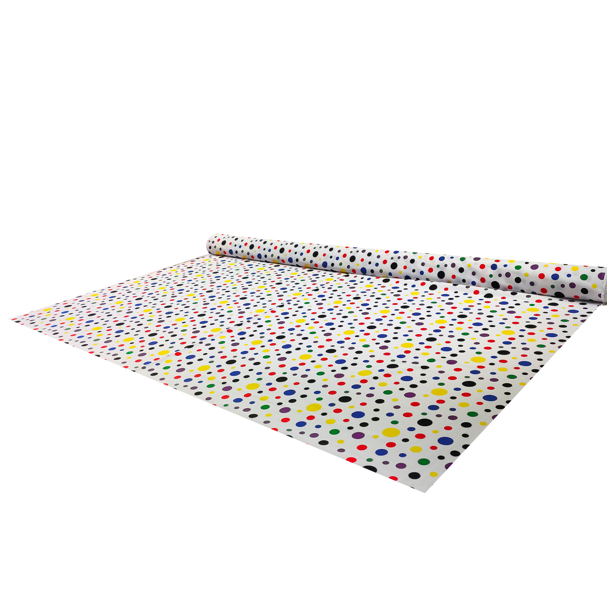 Tessuto Carnevale Pois Multicolor