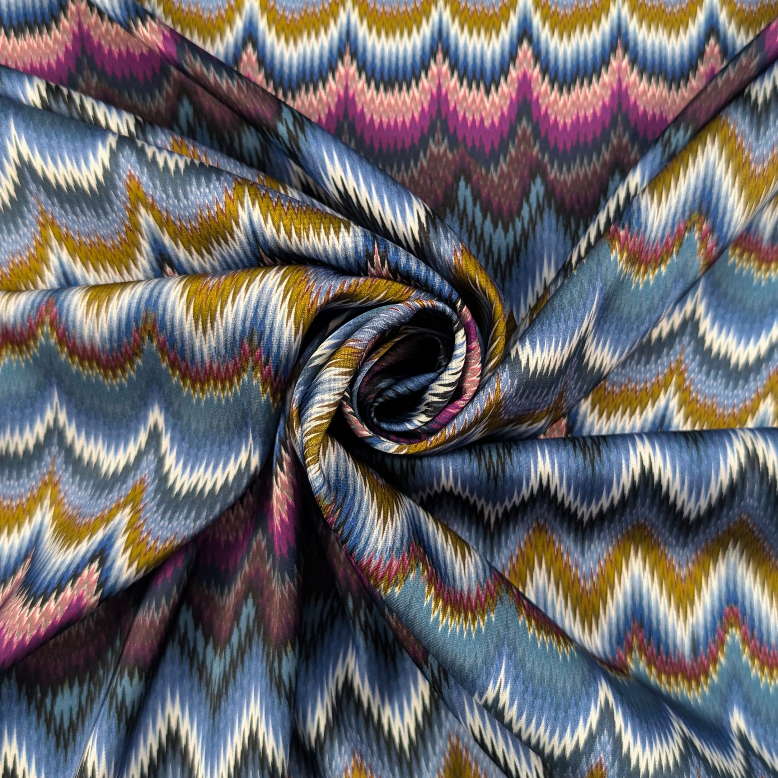 Raso Setato Alta Moda Trame Ondulate Image