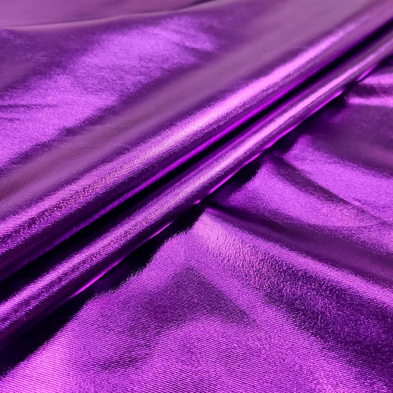 tessuto per costumi lycra viola metalizzato