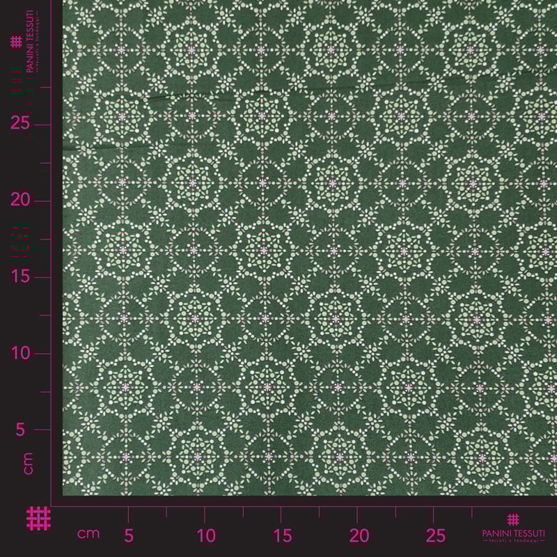 cotone-tessuto-abbigliaemento-magici-pois-verde