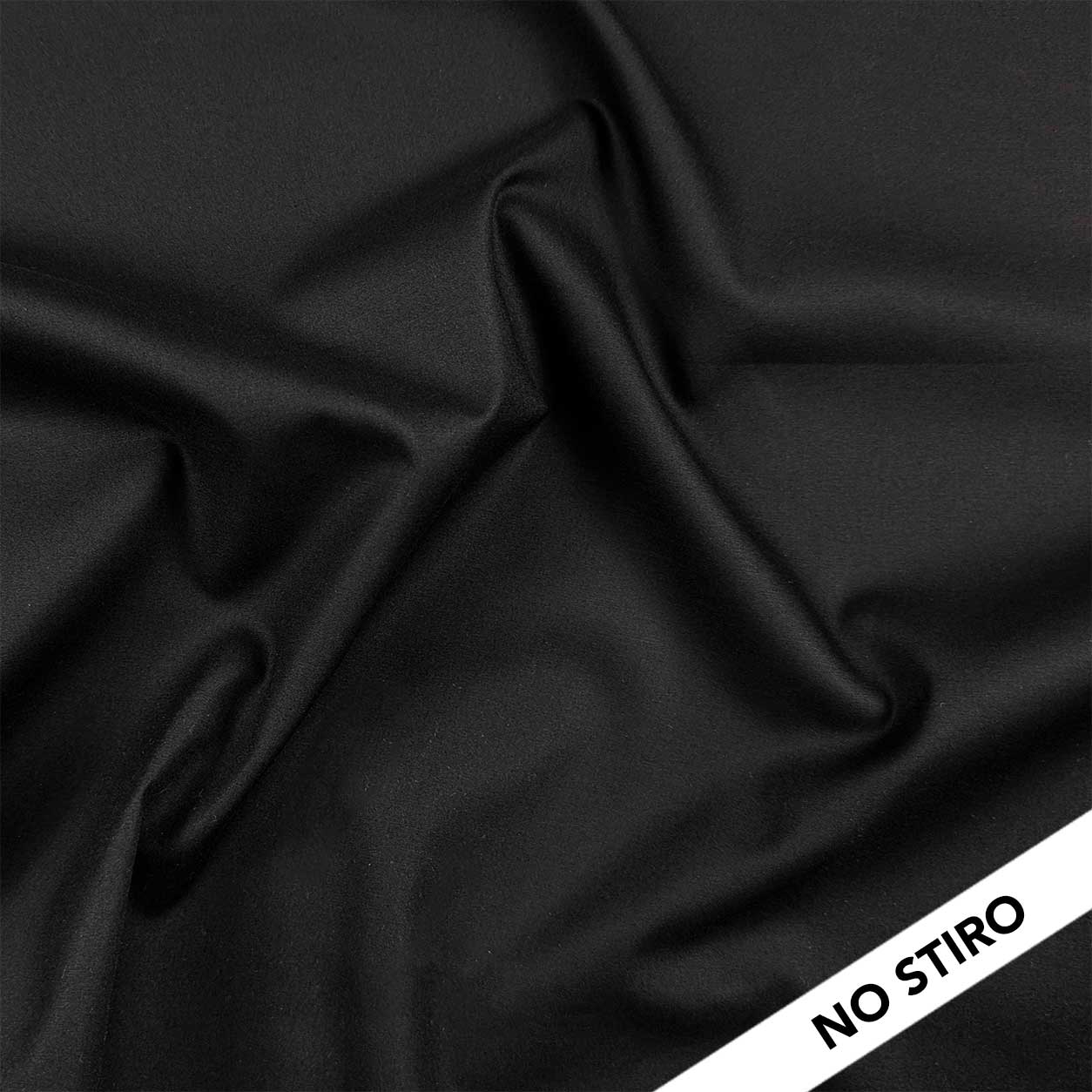 Cotone per Camiceria Nero No Stiro Brennet Swiss Image