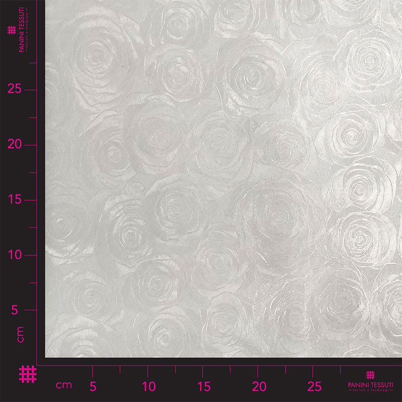 Ritaglio Tovaglia Plastificata Trasparente Rose 150x140 cm