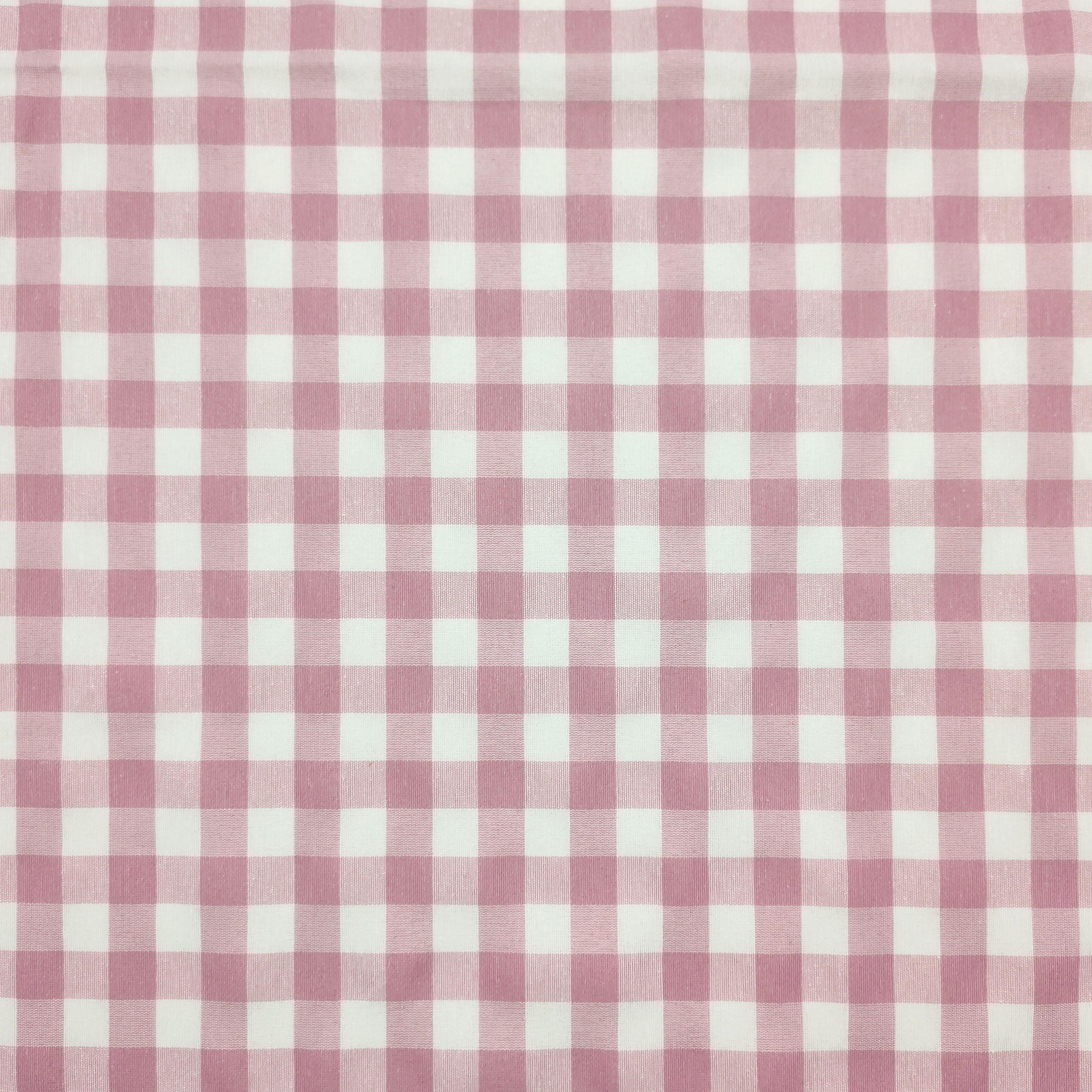 Tovaglia Confezionata Tinto In Filo Quadretti Rosa Image