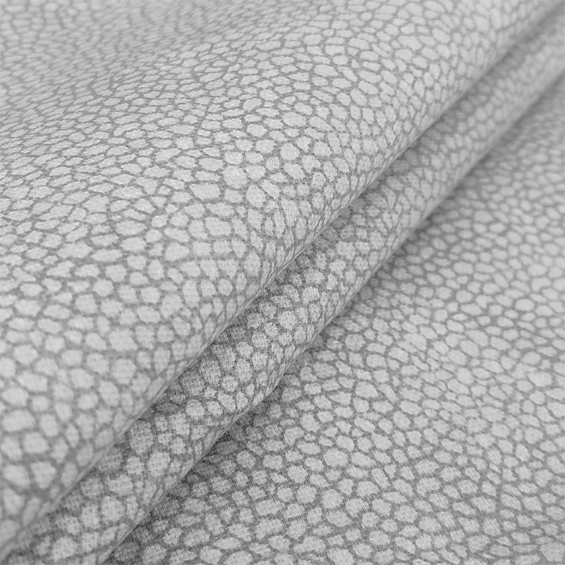 Tessuto Panama Cotone Fantasia Sassolini Grigio Image