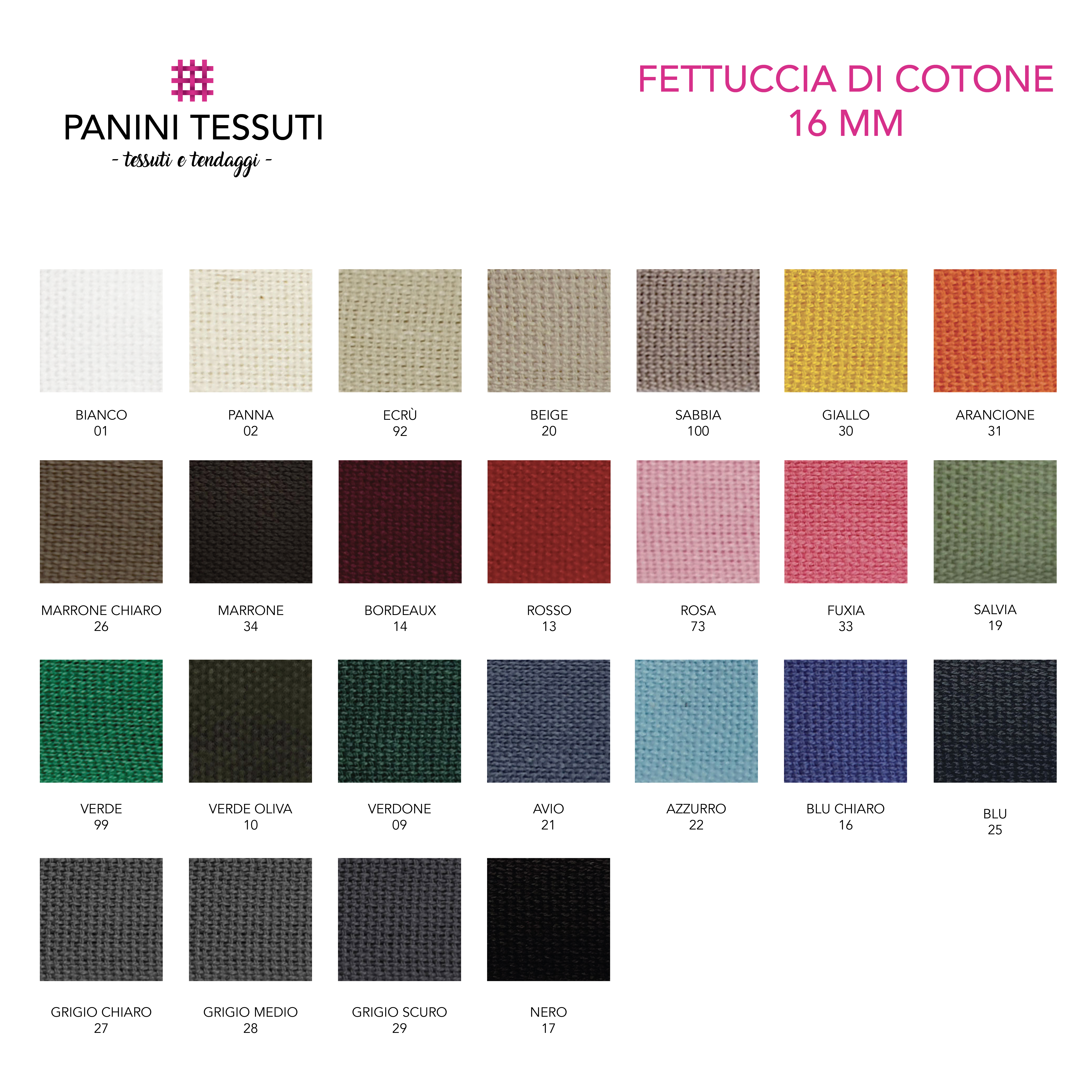 Fettuccia di Cotone 16 mm Image