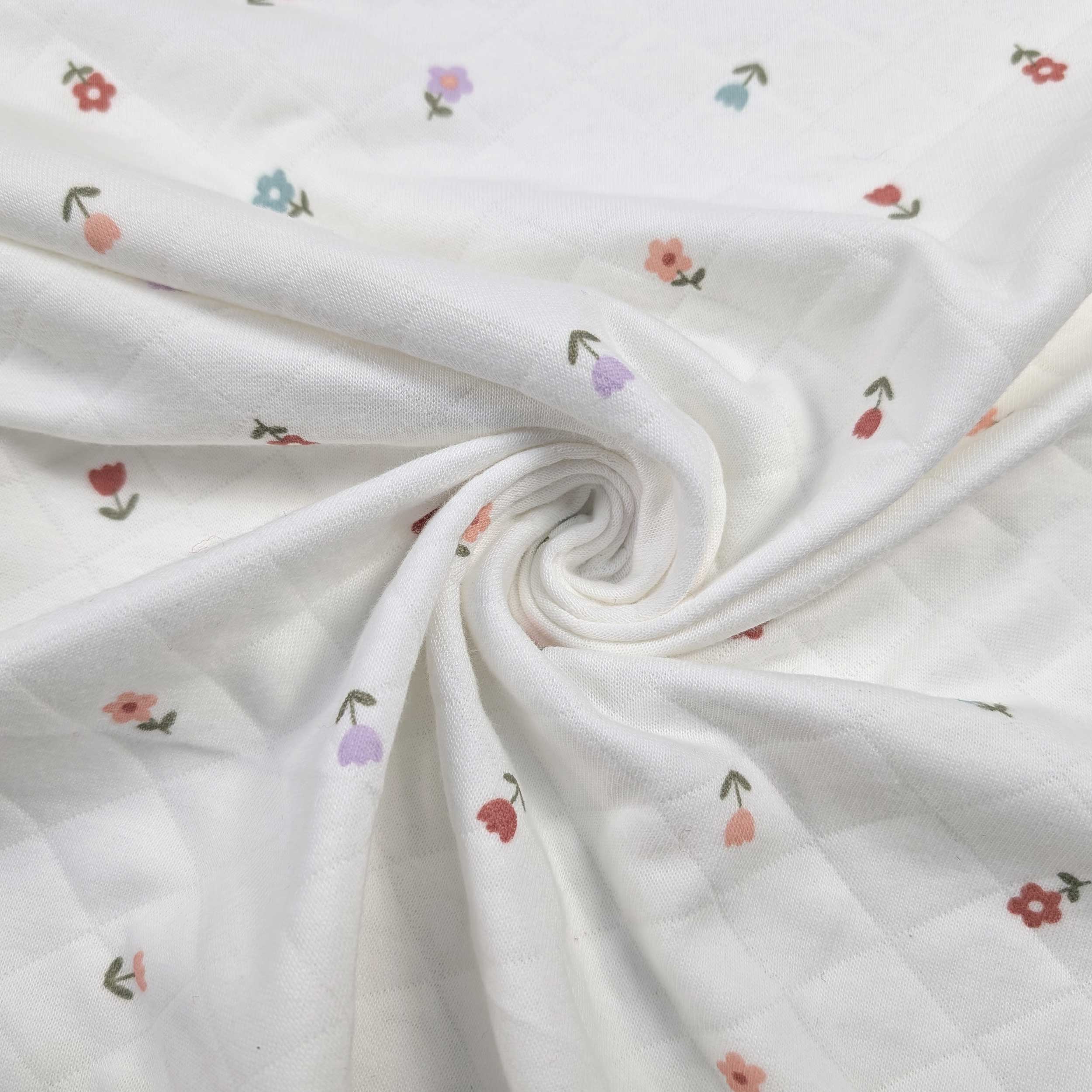 Jersey Trapuntato Fantasia Fiori Image