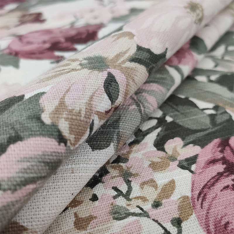 Tessuto per arredo fiore grande rosa