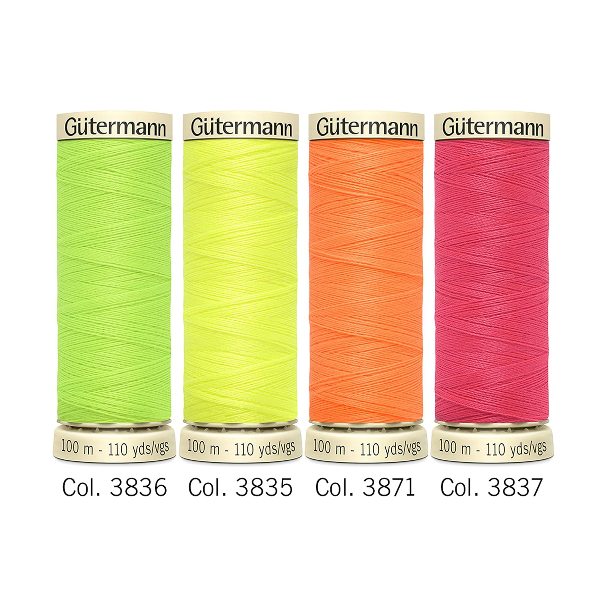 Gutermann Filo Neon Set 4 Bobine