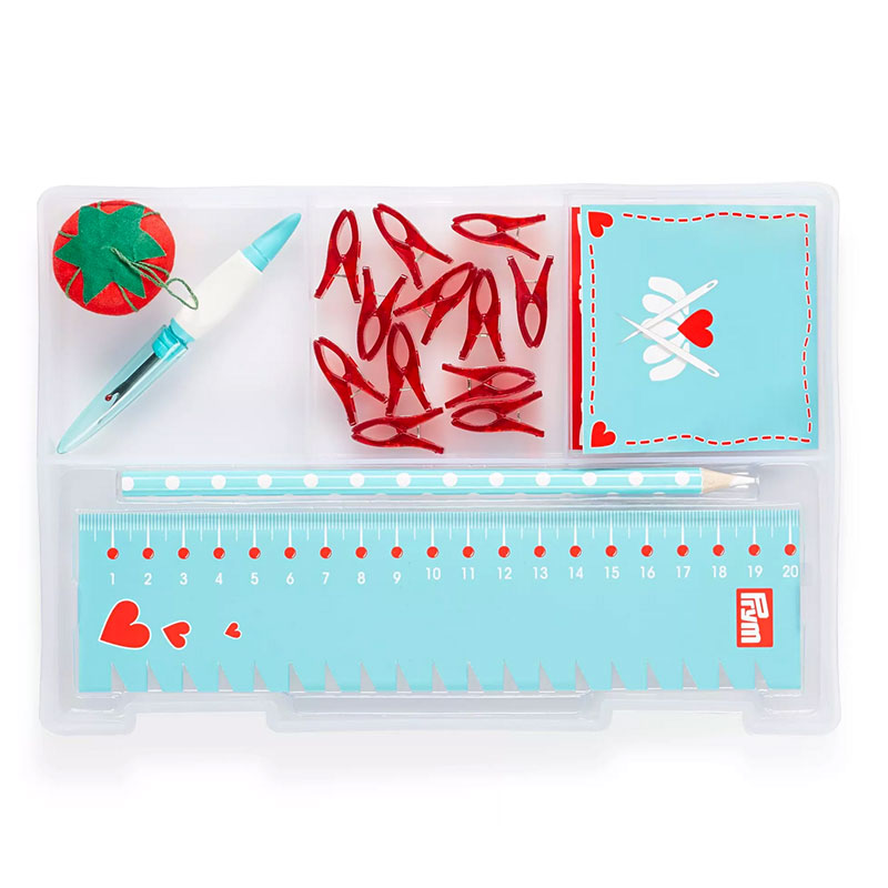 Set cucito base turchese