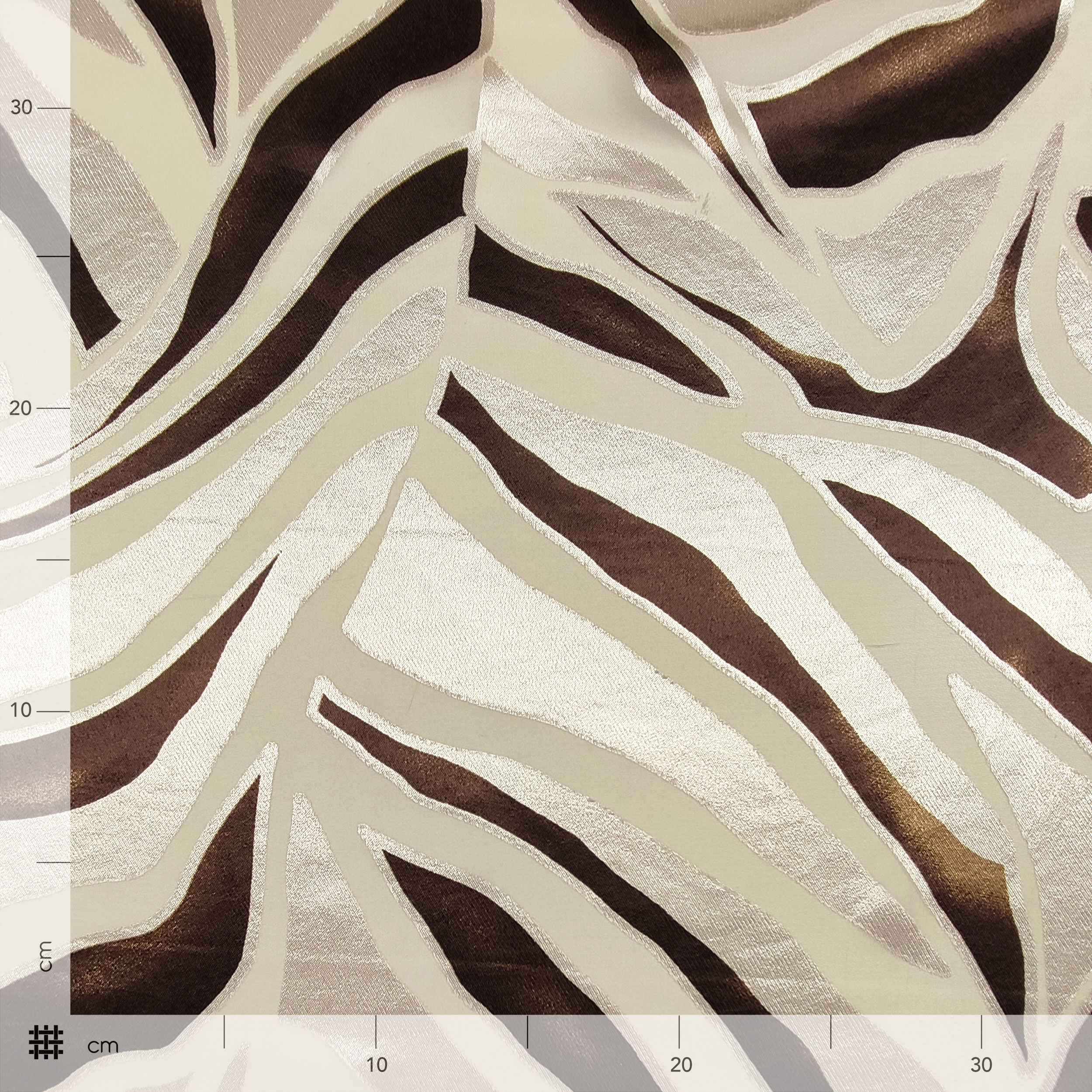 Devorè Alta Moda Foglie Beige e Marrone