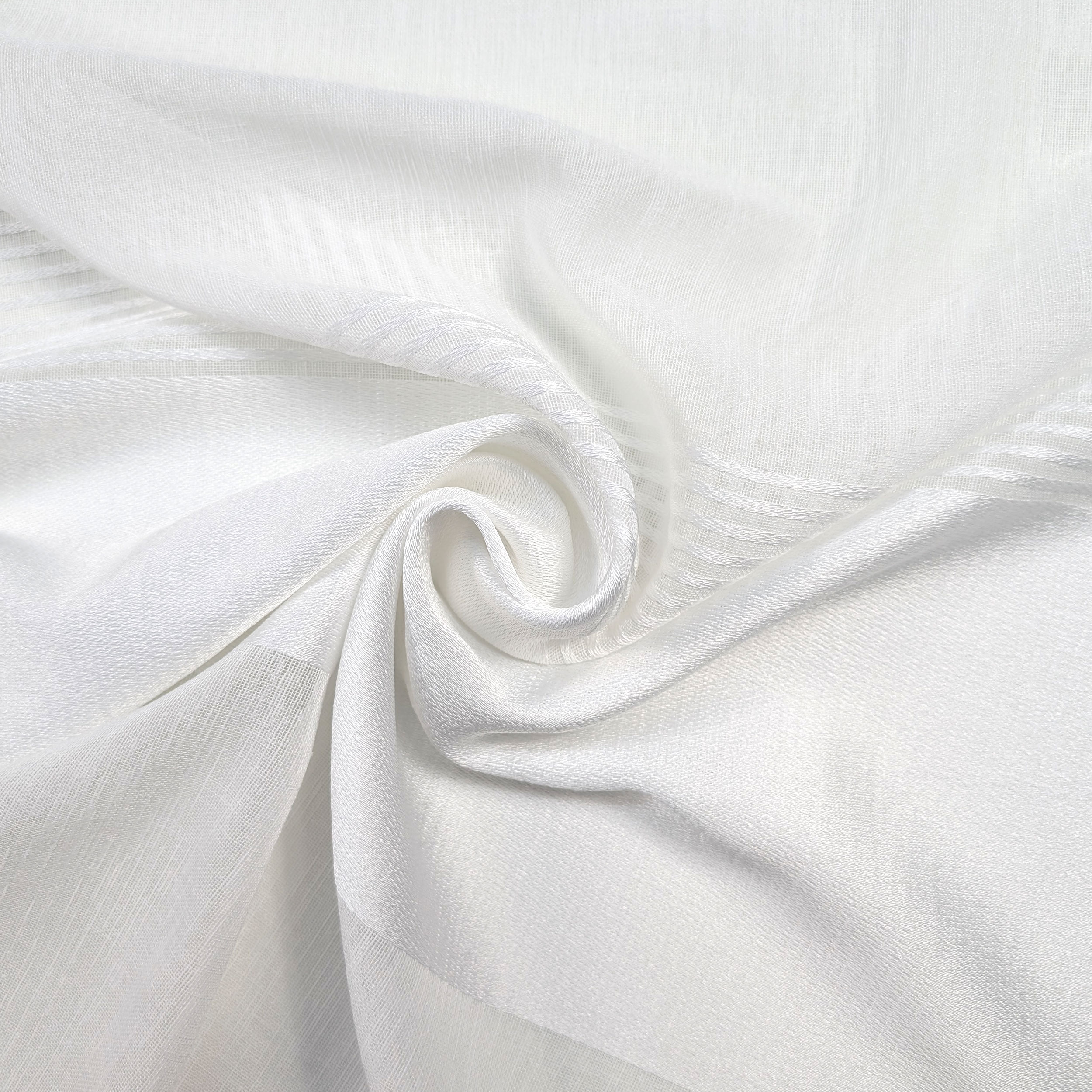 Tessuto Tenda Mille Righe Bianco Image