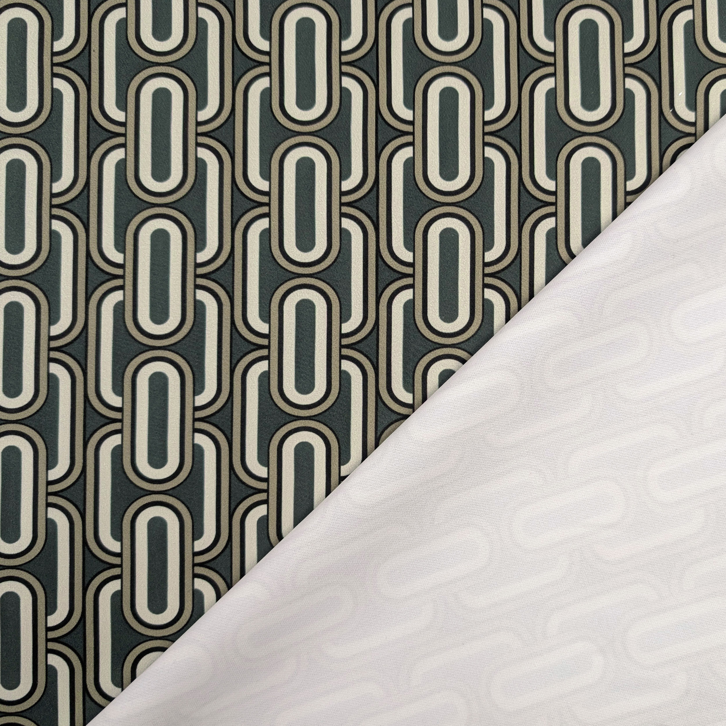 Ritaglio Comfort Fantasia Geometrica Grigio Piombo 70x145 cm Image