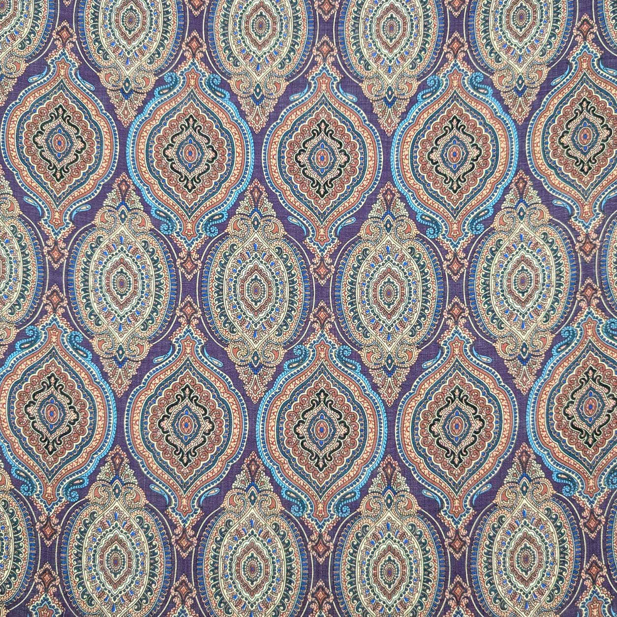Pura Lana Paisley Medaglione Viola Image
