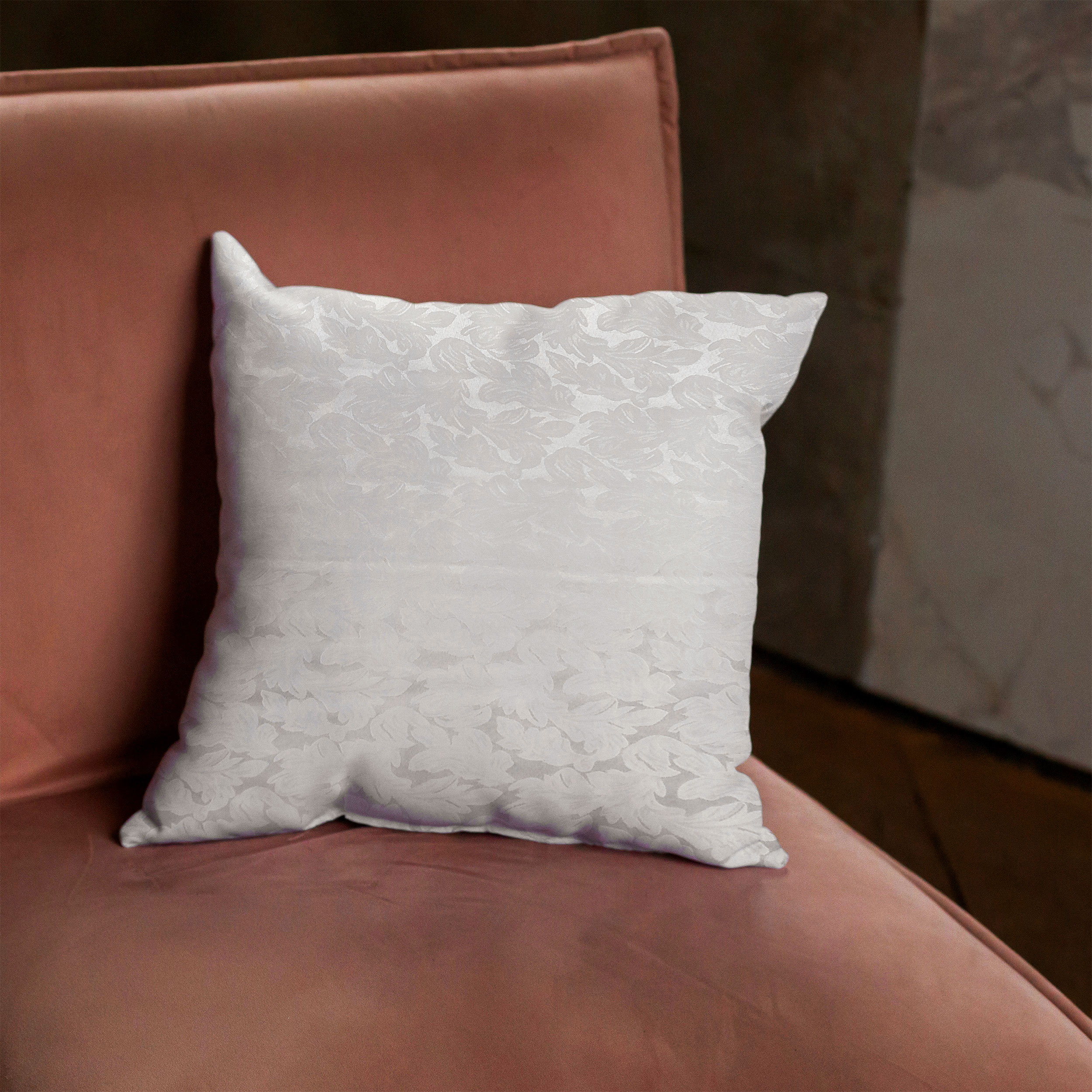 Tessuto Arredo Damascato Bianco