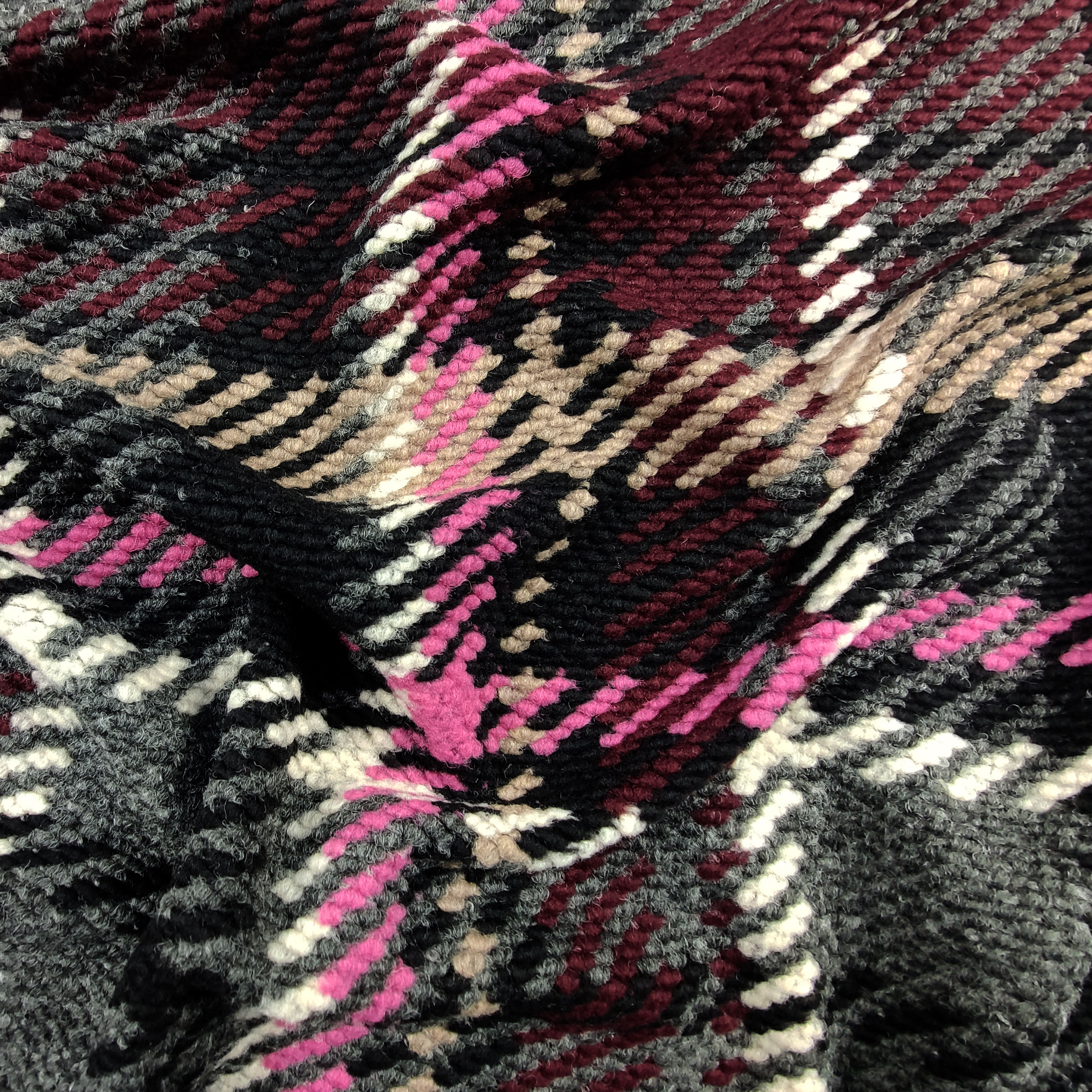 Maglia Effetto Lana Cotta Tartan