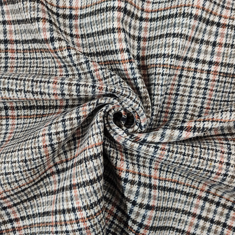 Tessuto Cappotto Invernale Double Tartan 