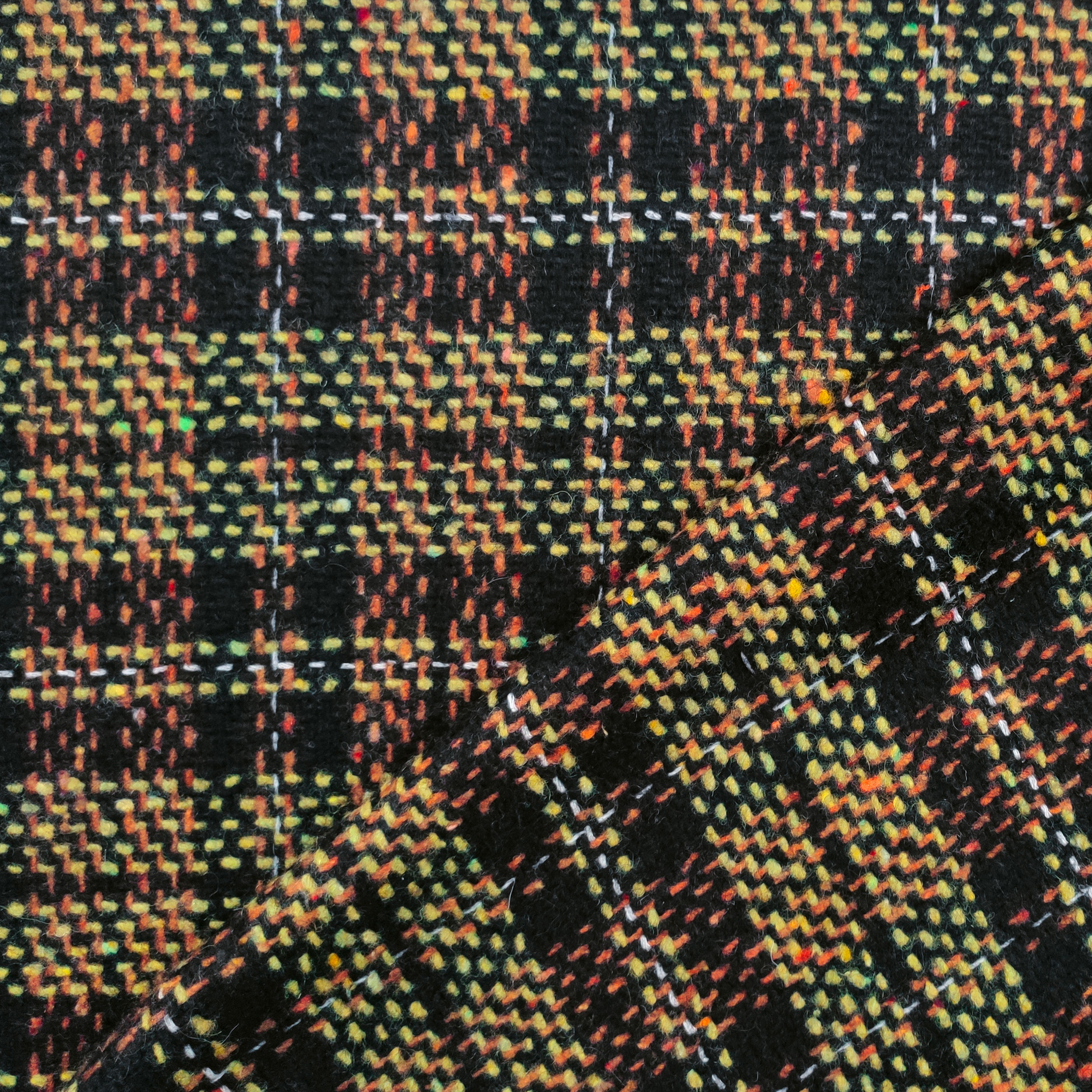 Tessuto Cappotto Intreccio Verde Oliva