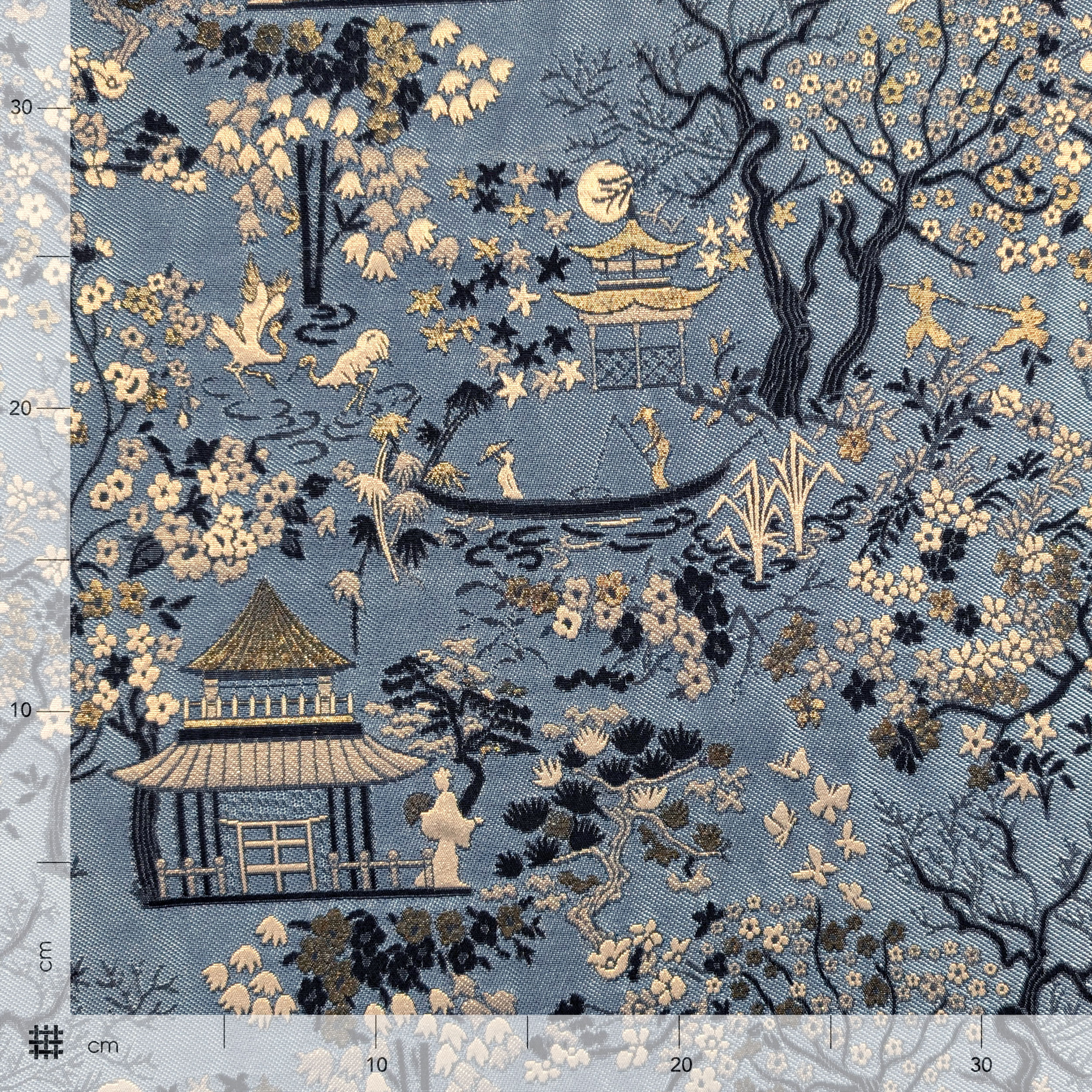 Jacquard Alta Moda Giardino Giapponese Lurex Image