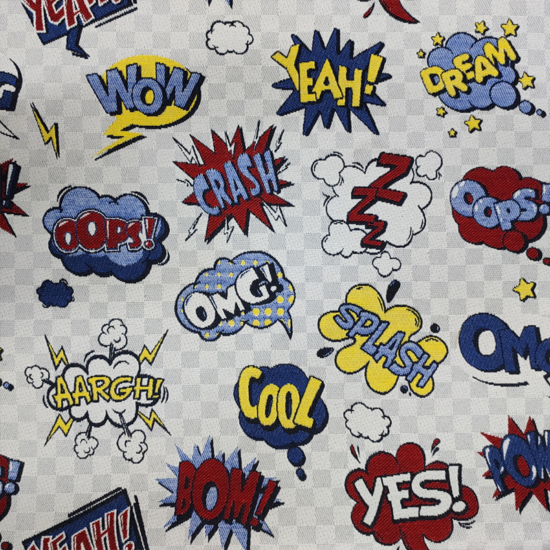 Tessuto Jacquard Pop Comics