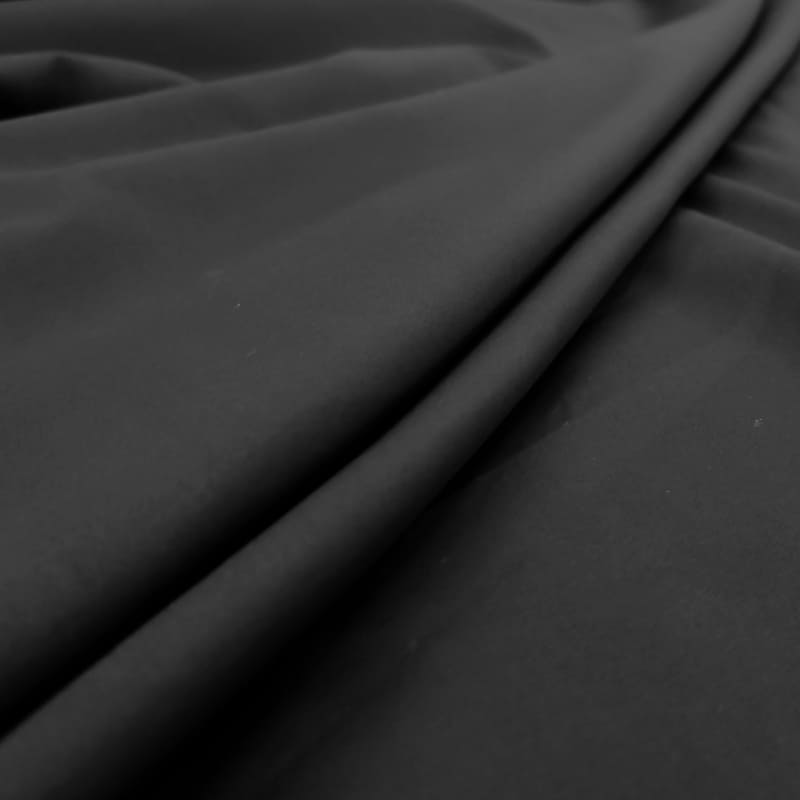 Tessuto Di Cotone Nero 2 Yards | Mussola Per Trapuntatura 200 Fili | Larghezza 121 Cm | Peso 112 G/m²