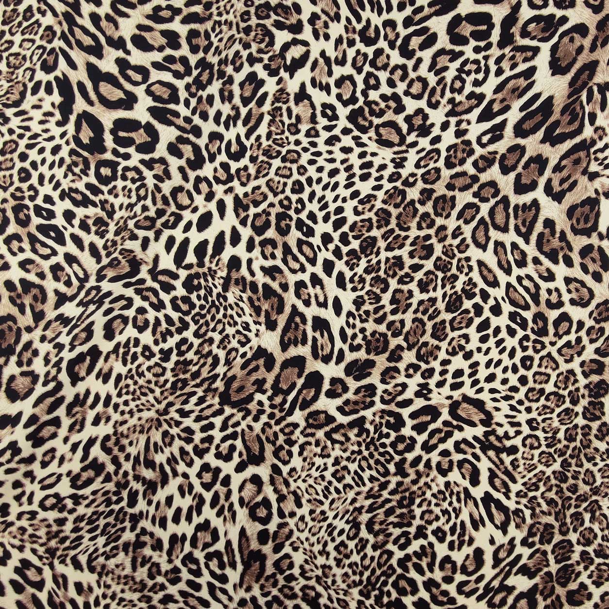 Tessuto Cotone Leopardato