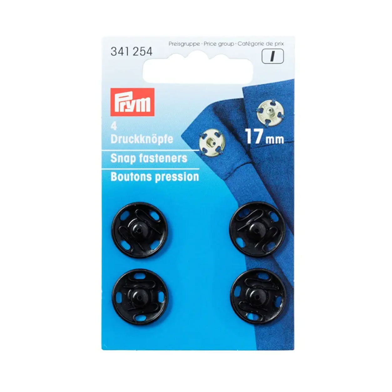 Bottoni Prym Automatici 17 mm Nero