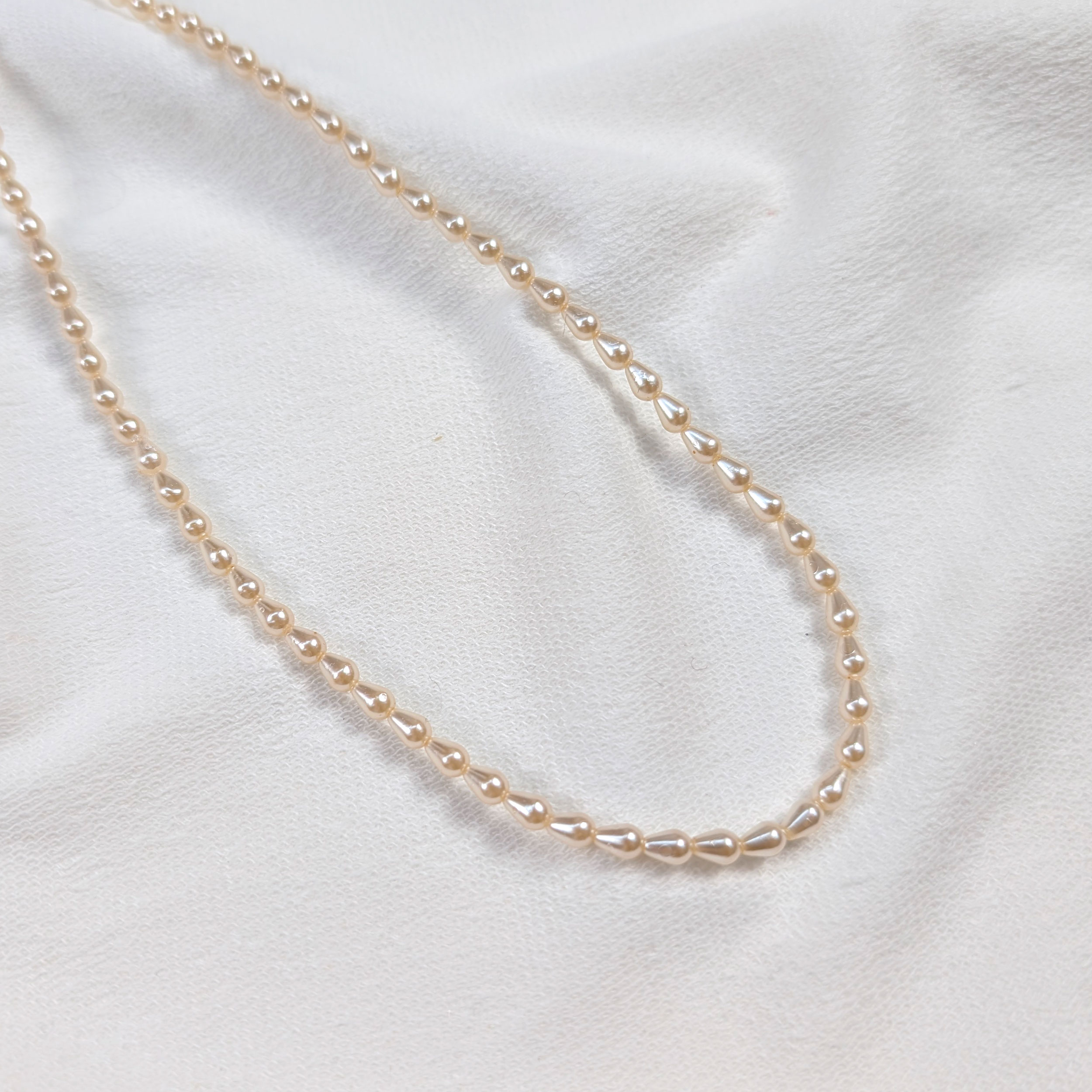 Filo di Perline Beige 0,4x0,6 cm Image