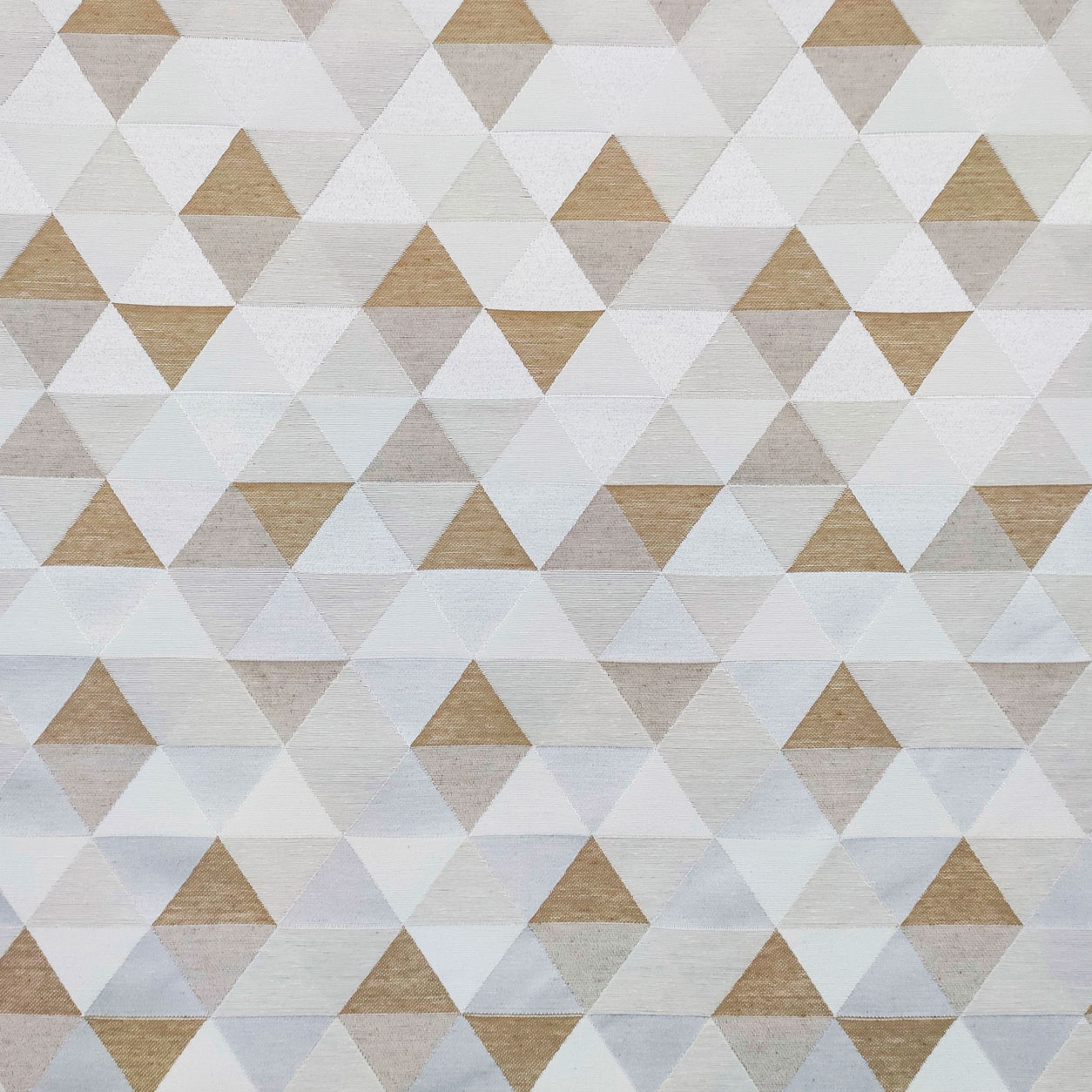 Tessuto Arredo Jacquard Double Rombi Beige Tortora