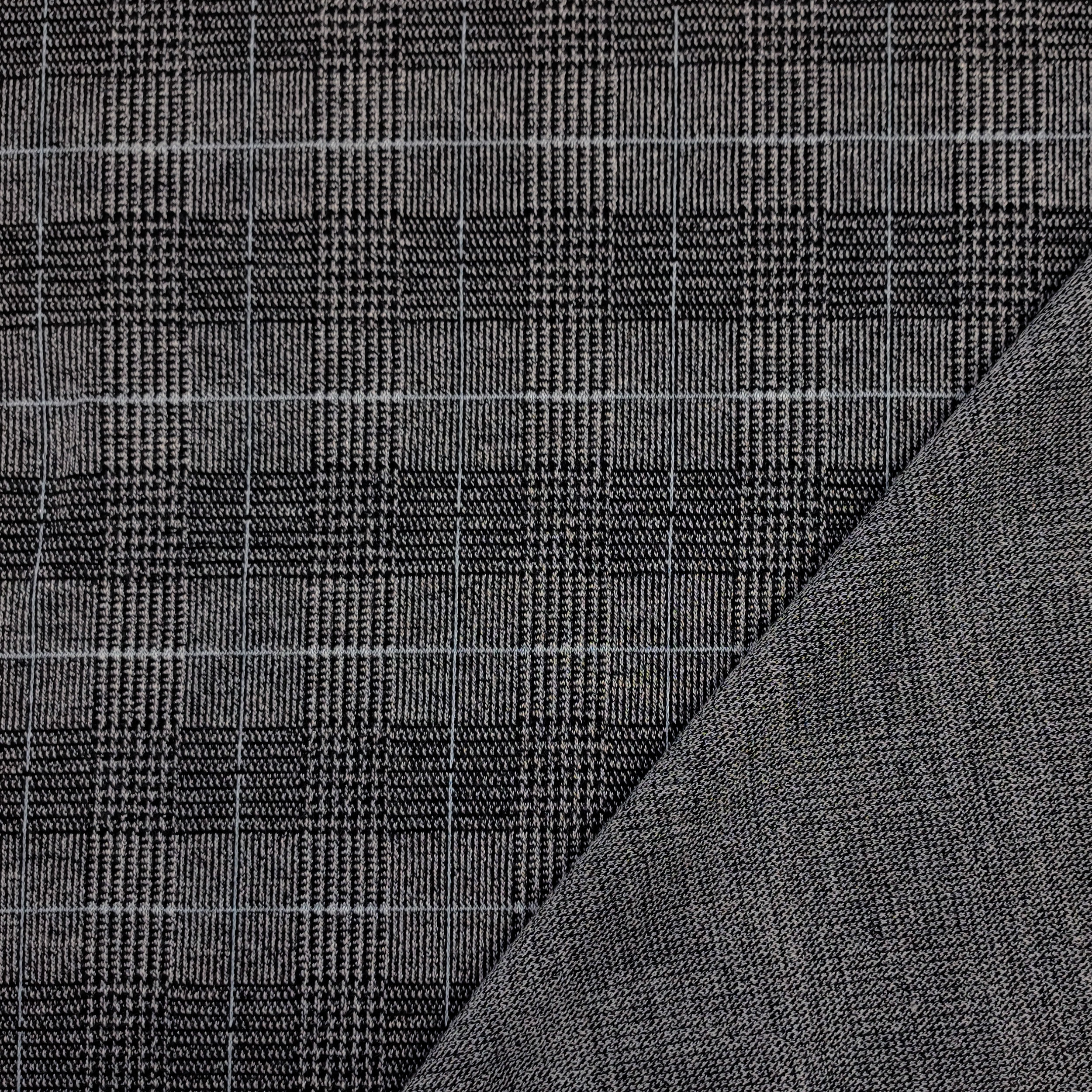 Punto Milano Tartan Grigio Riga Azzurra