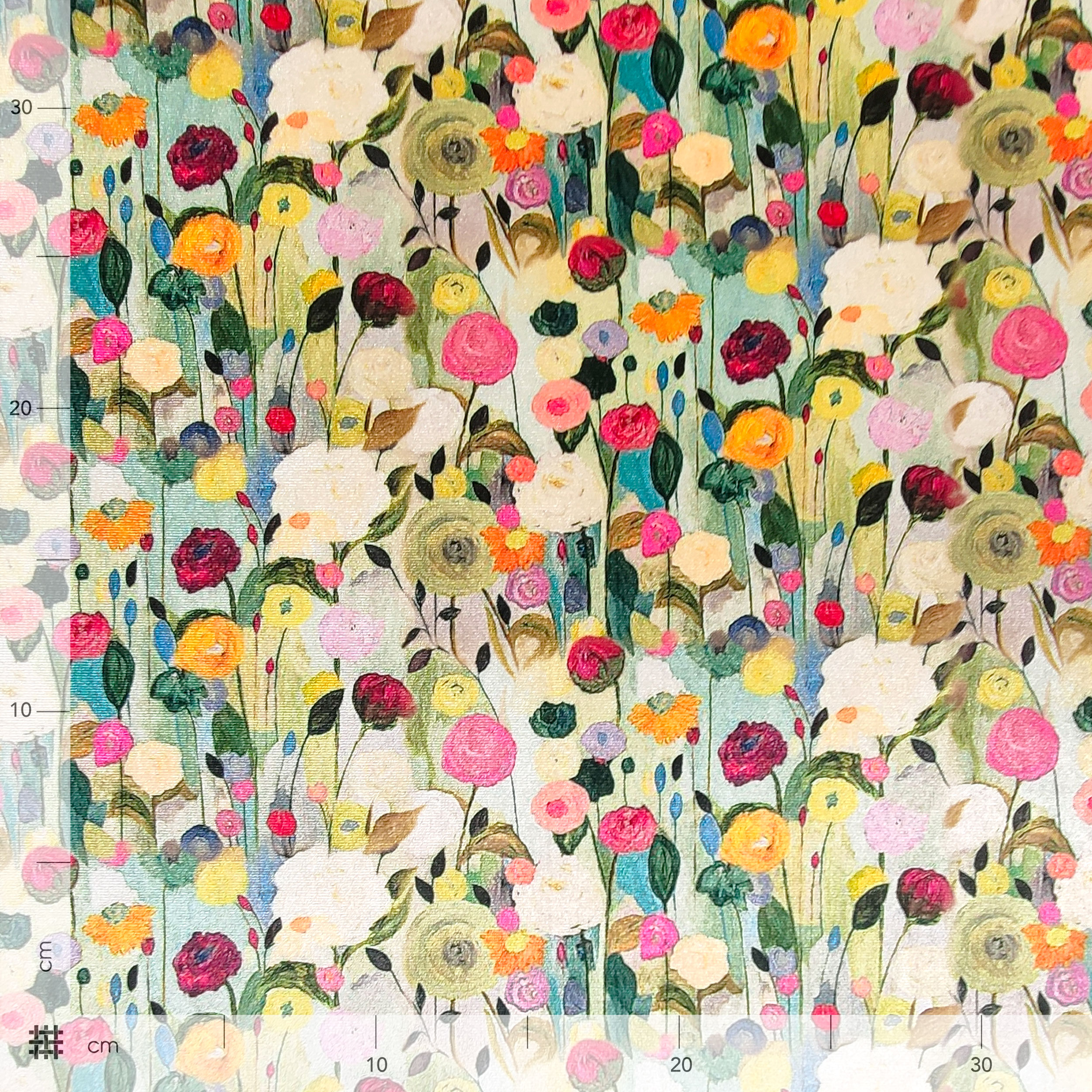 Vellutina Bielastica Fiori Impressionisti Image