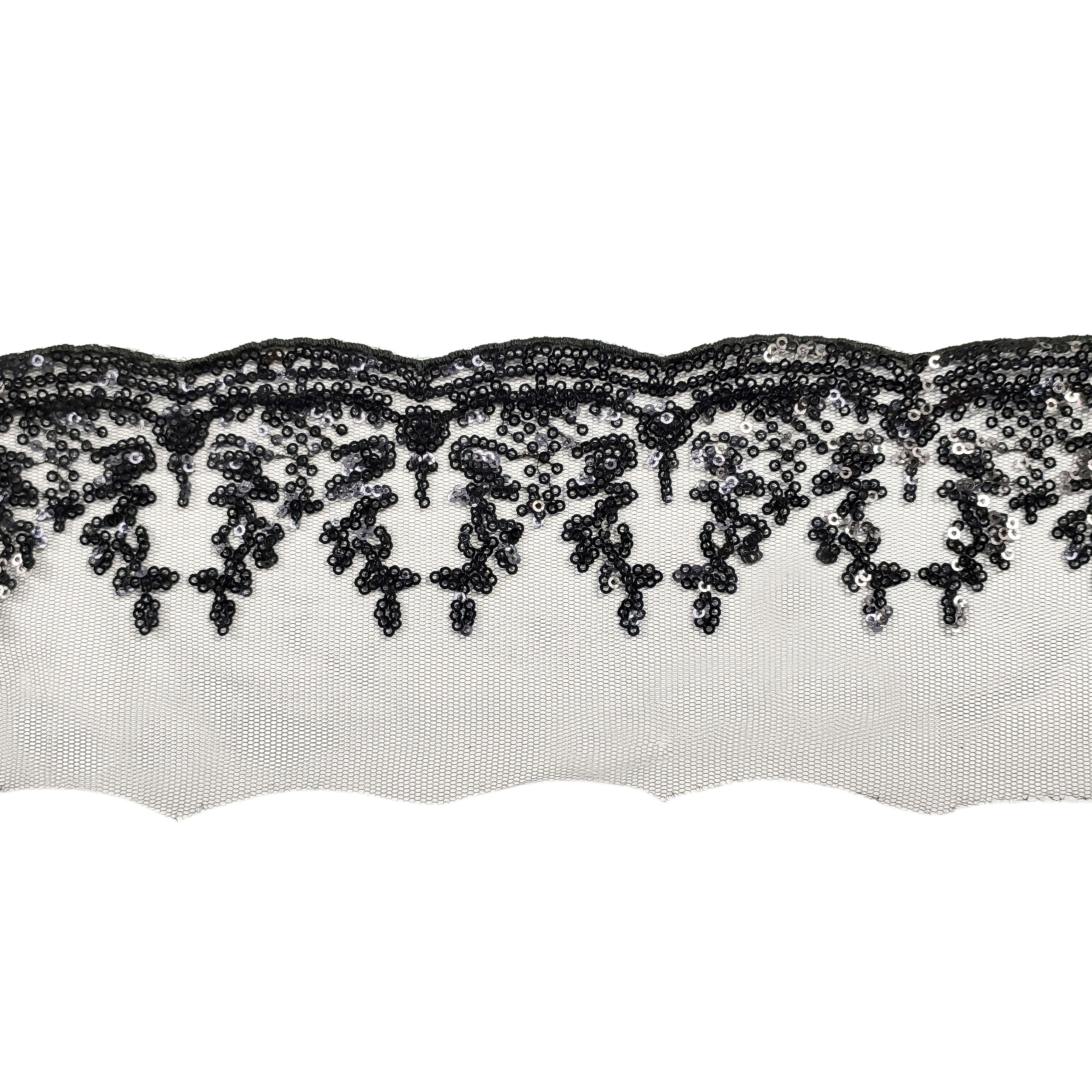 Passamaneria Tulle con Paillettes  3