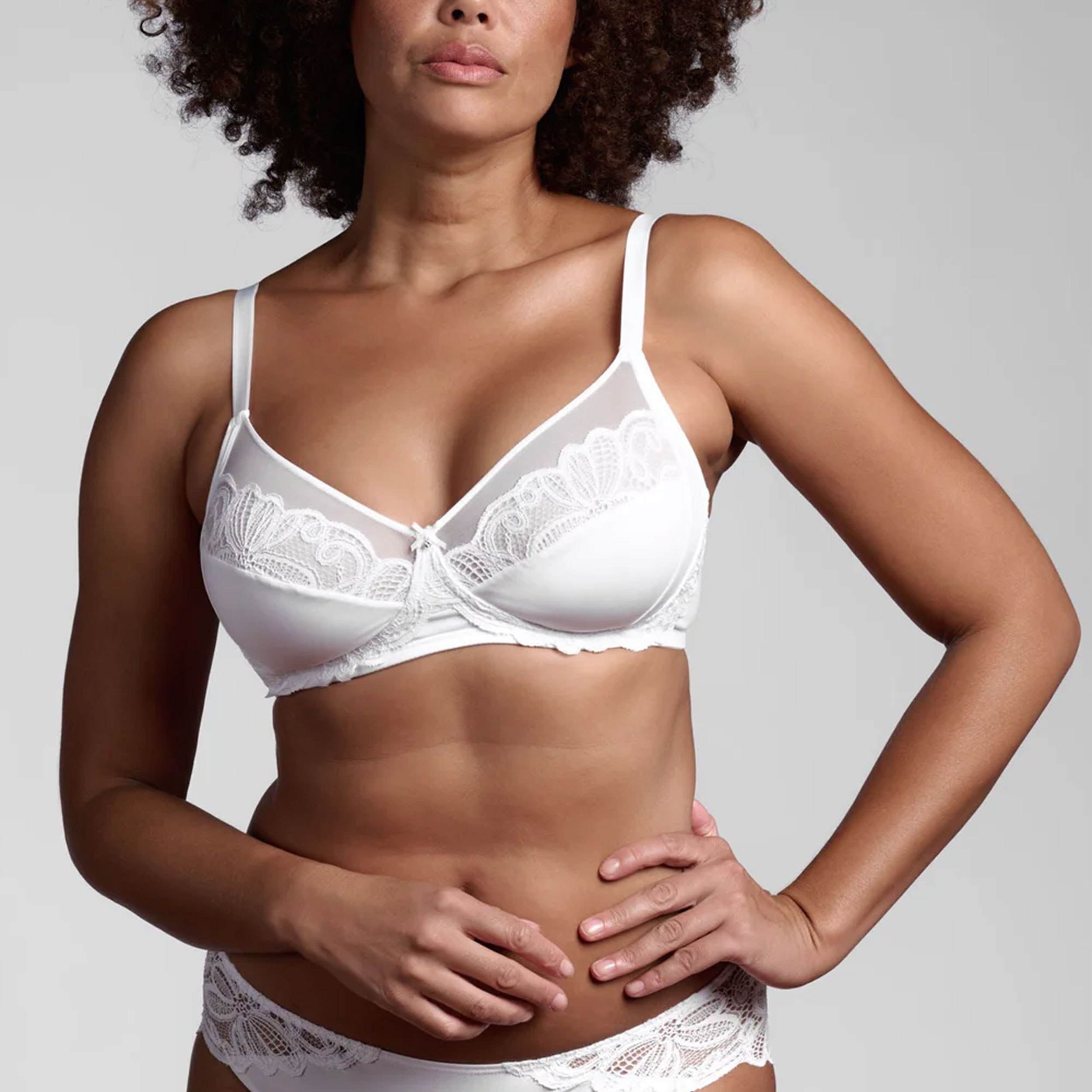 Reggiseno Lepel Senza Ferretto Pizzo Allure Bianco Image