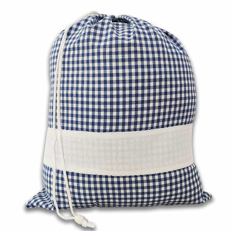 Sacchetto asilo 40x32cm blu
