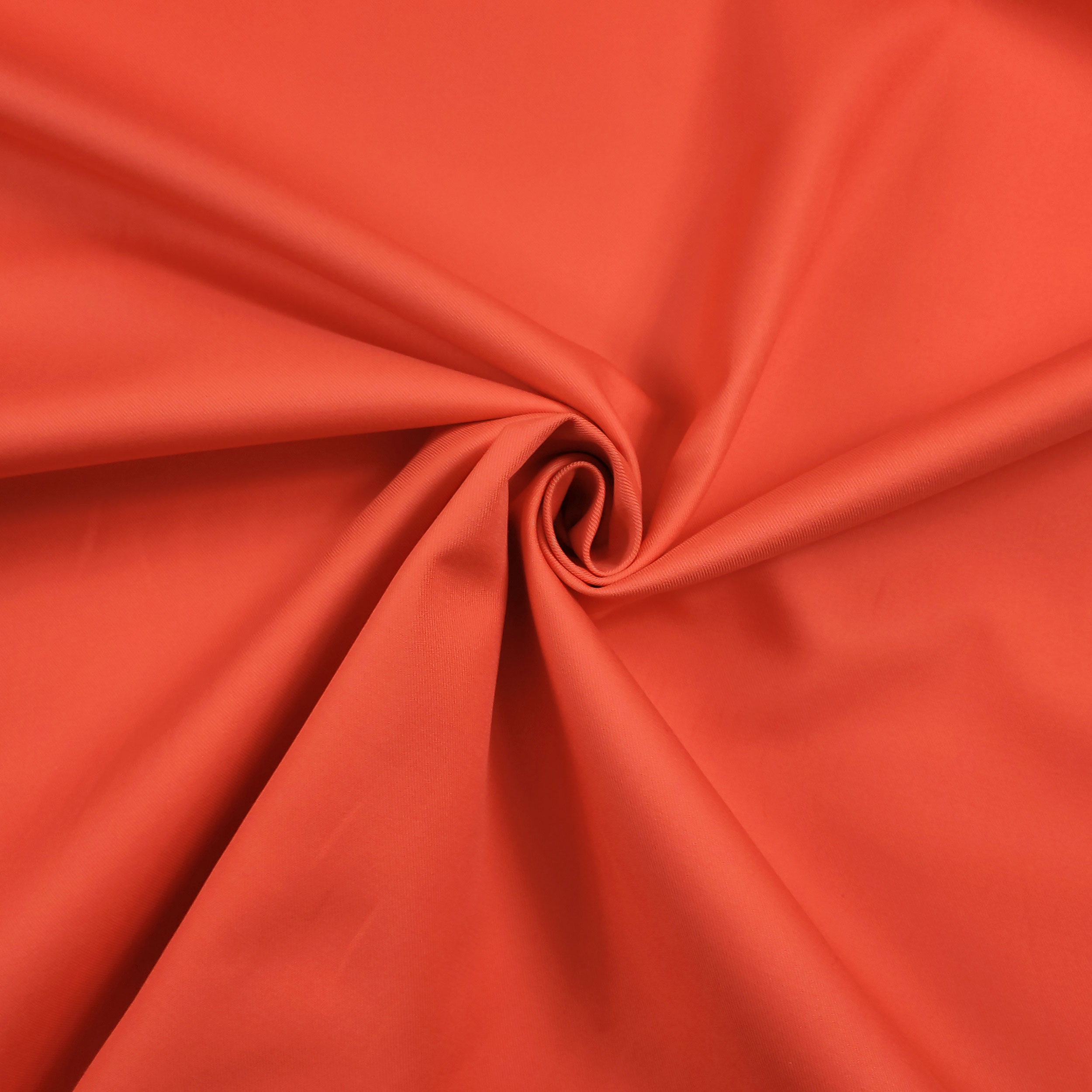 Gabardine Pesante di Cotone Elasticizzato Arancio