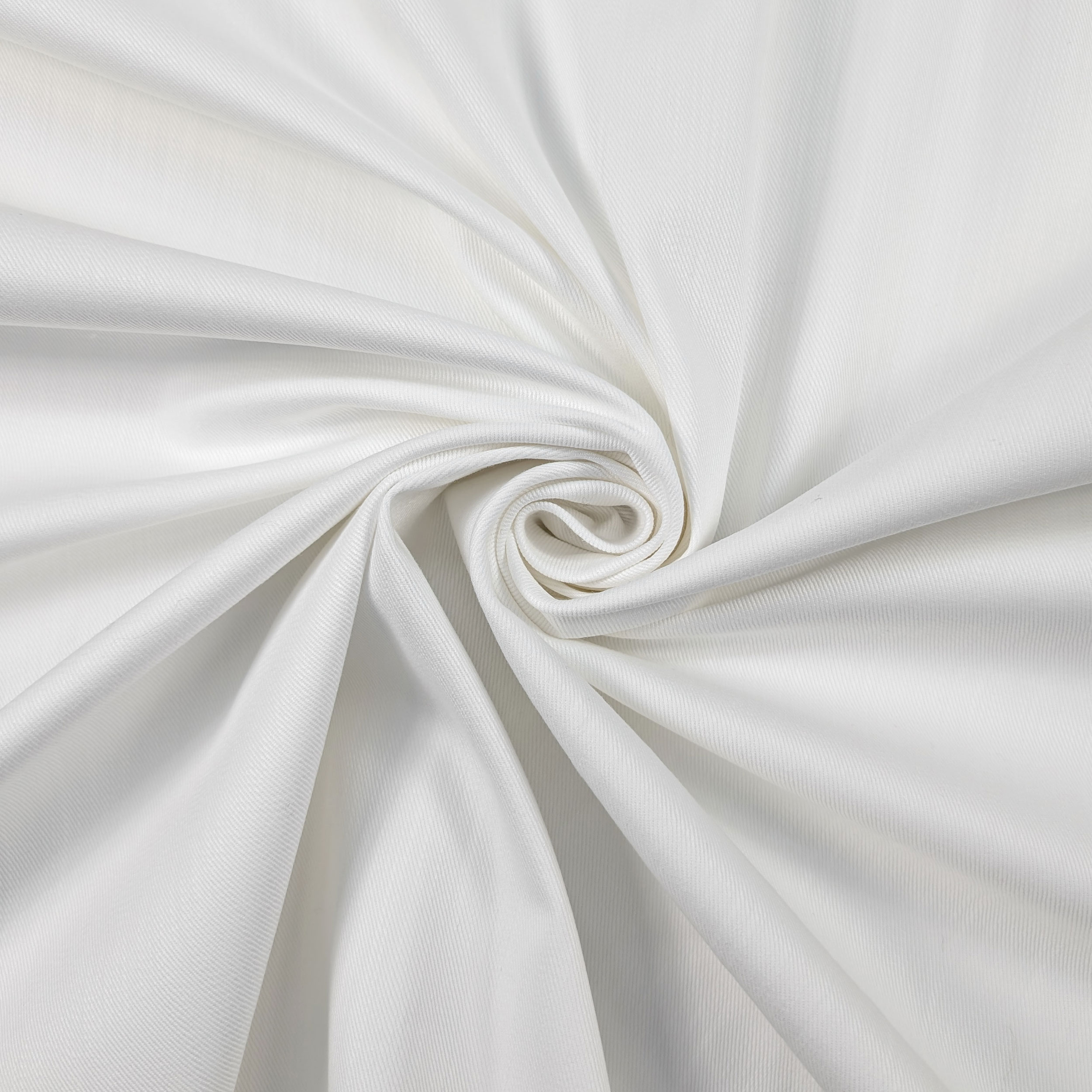 Jeans di Cotone Elasticizzato Bianco Image