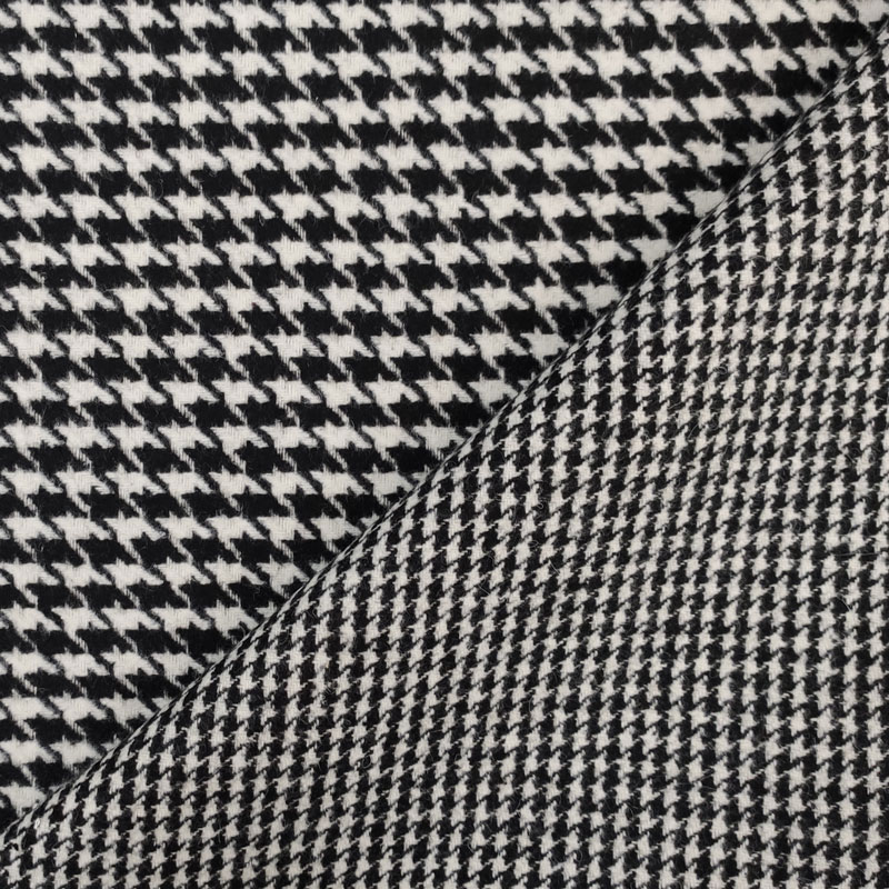 Tessuto per Cappotto Double Pied De Poule