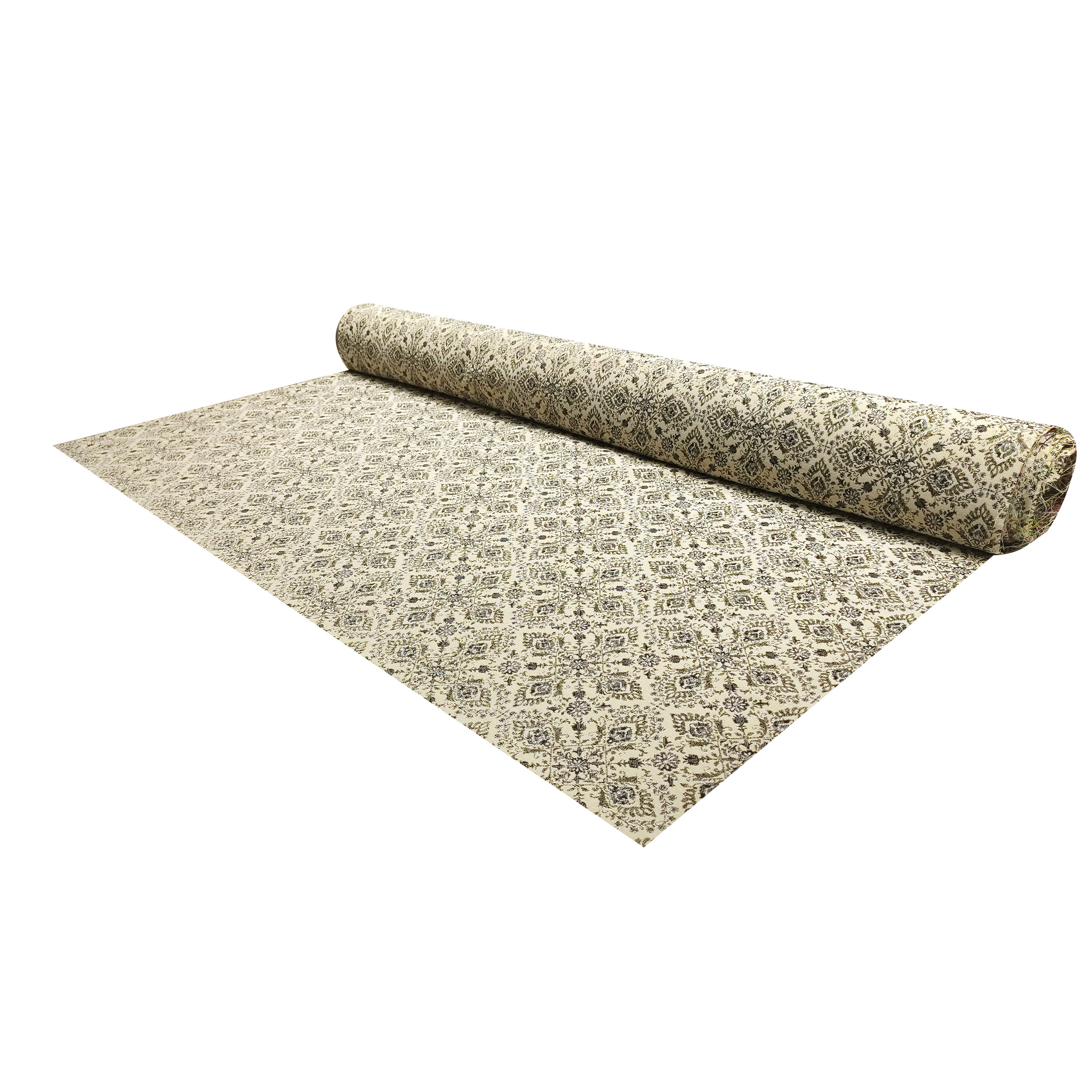 Jacquard Damascato Beige Blu