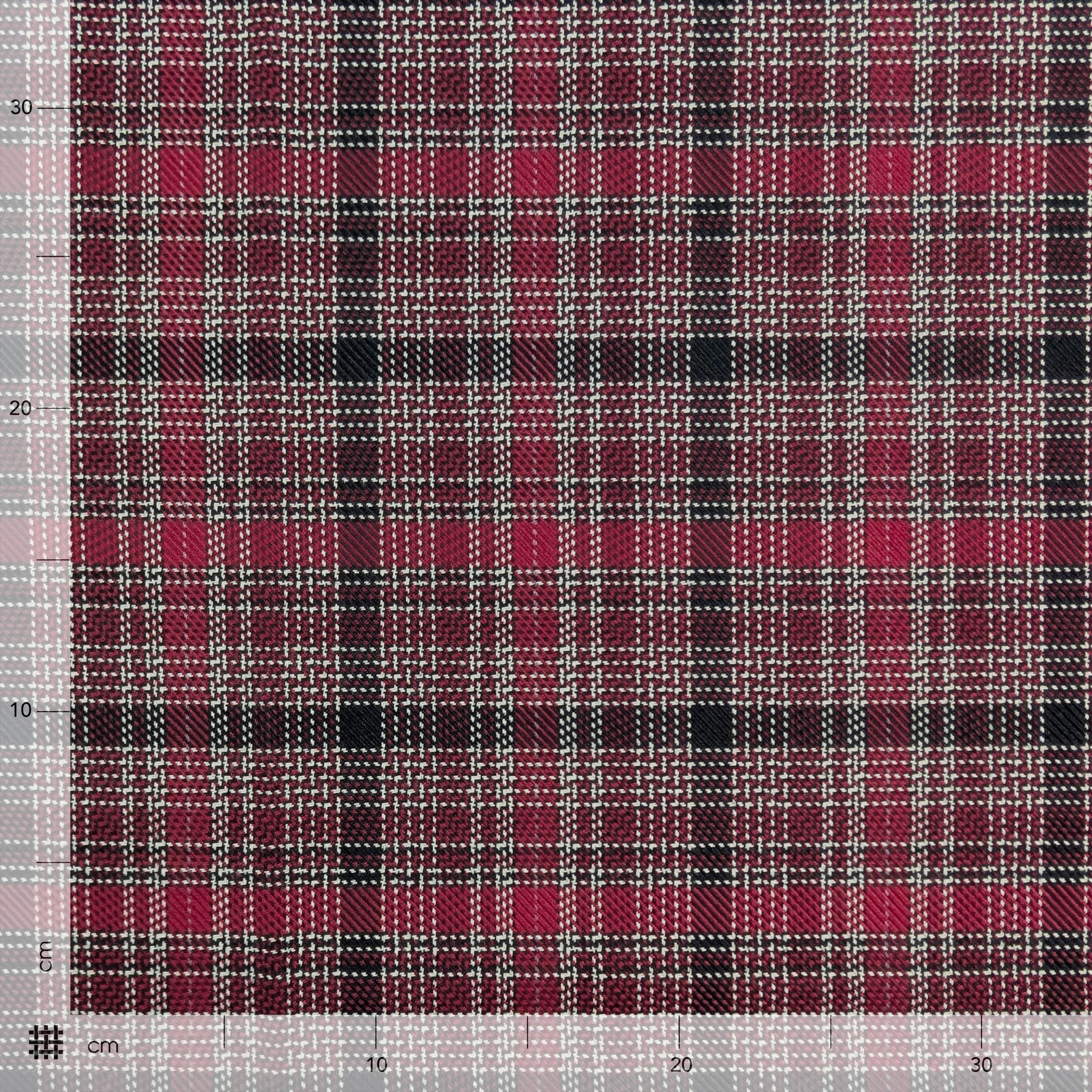 Tartan Jacquard Bordeaux Image