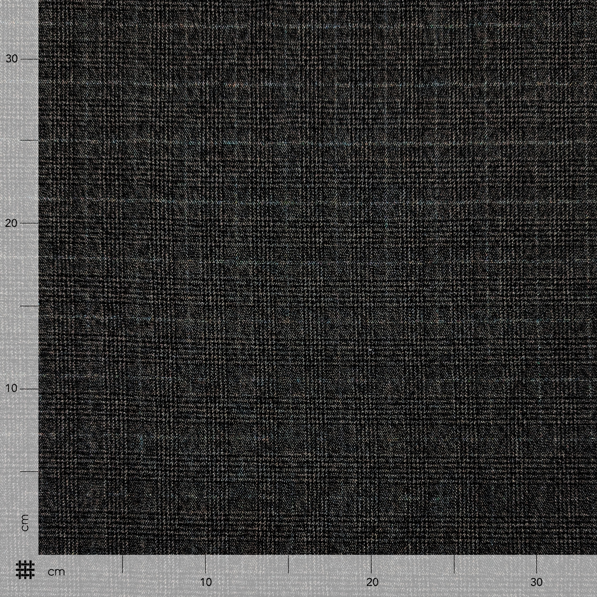 Tartan Grigio Scuro Lurex Argento Image