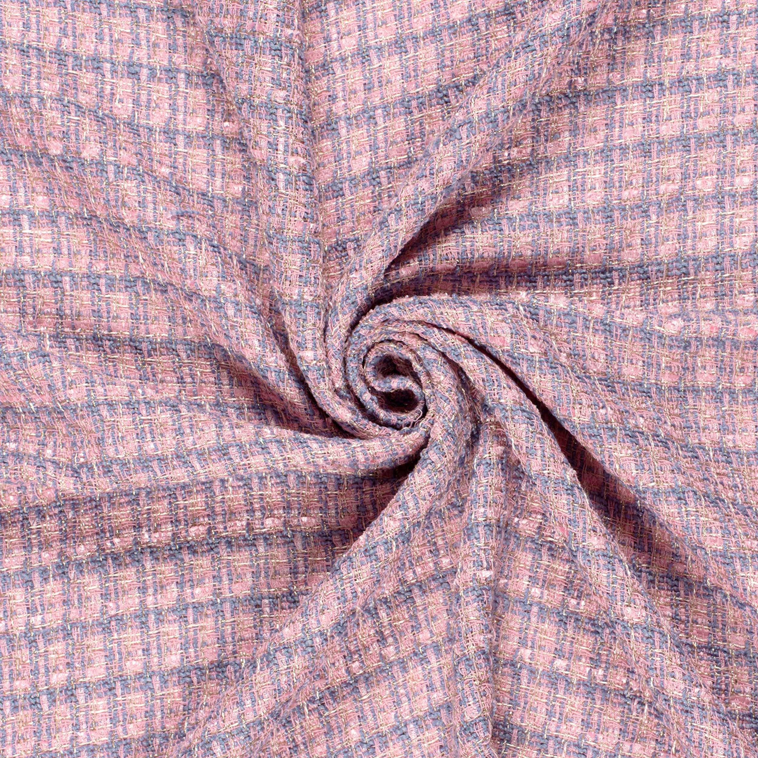 Tweed Rosa Azzurro Polvere Lurex Image