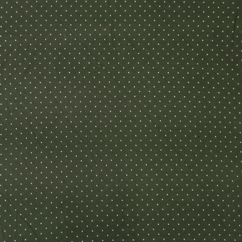 Maglina Verde Militare con Mini Pois