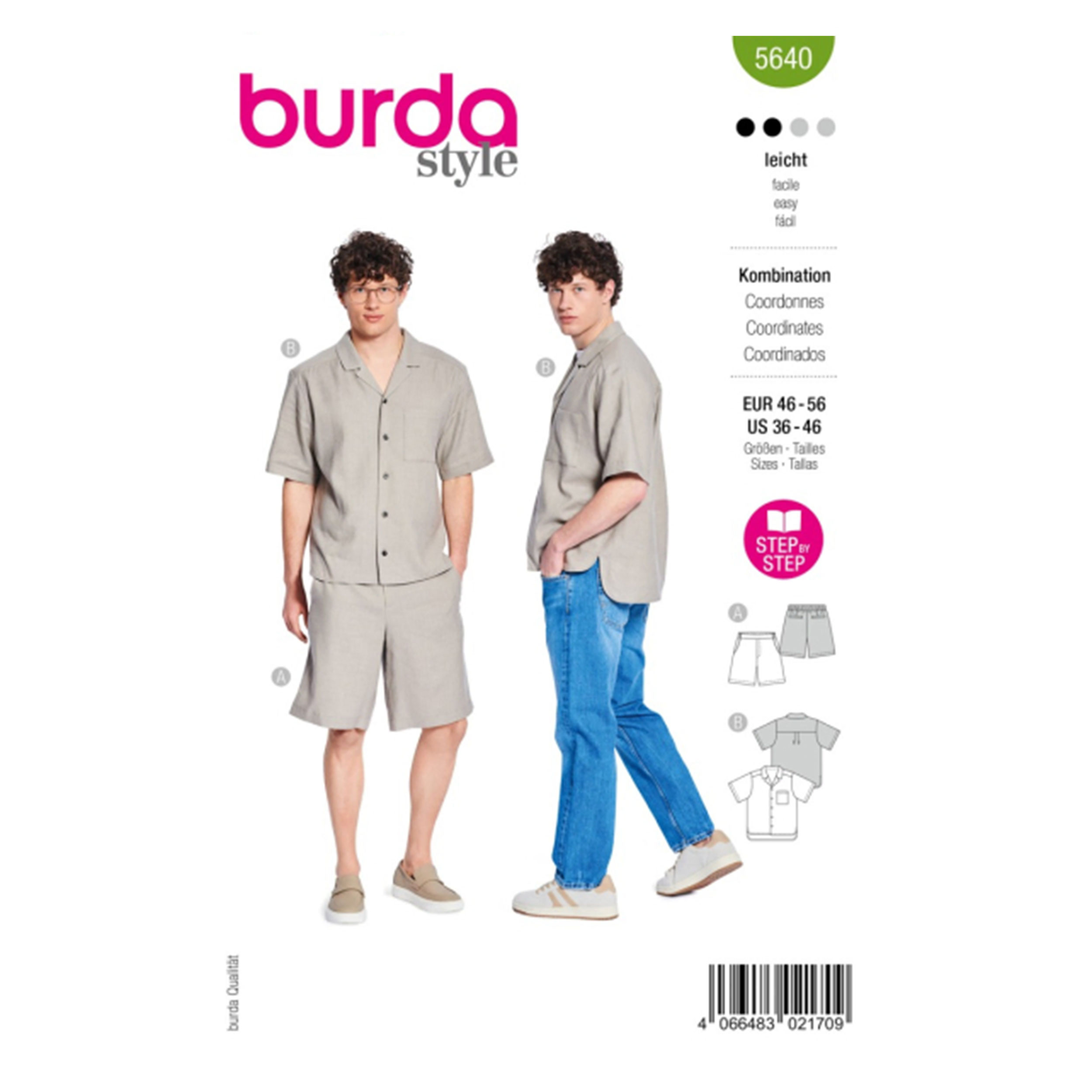 Cartamodello Burda Easy Camicia e Pantalone Image