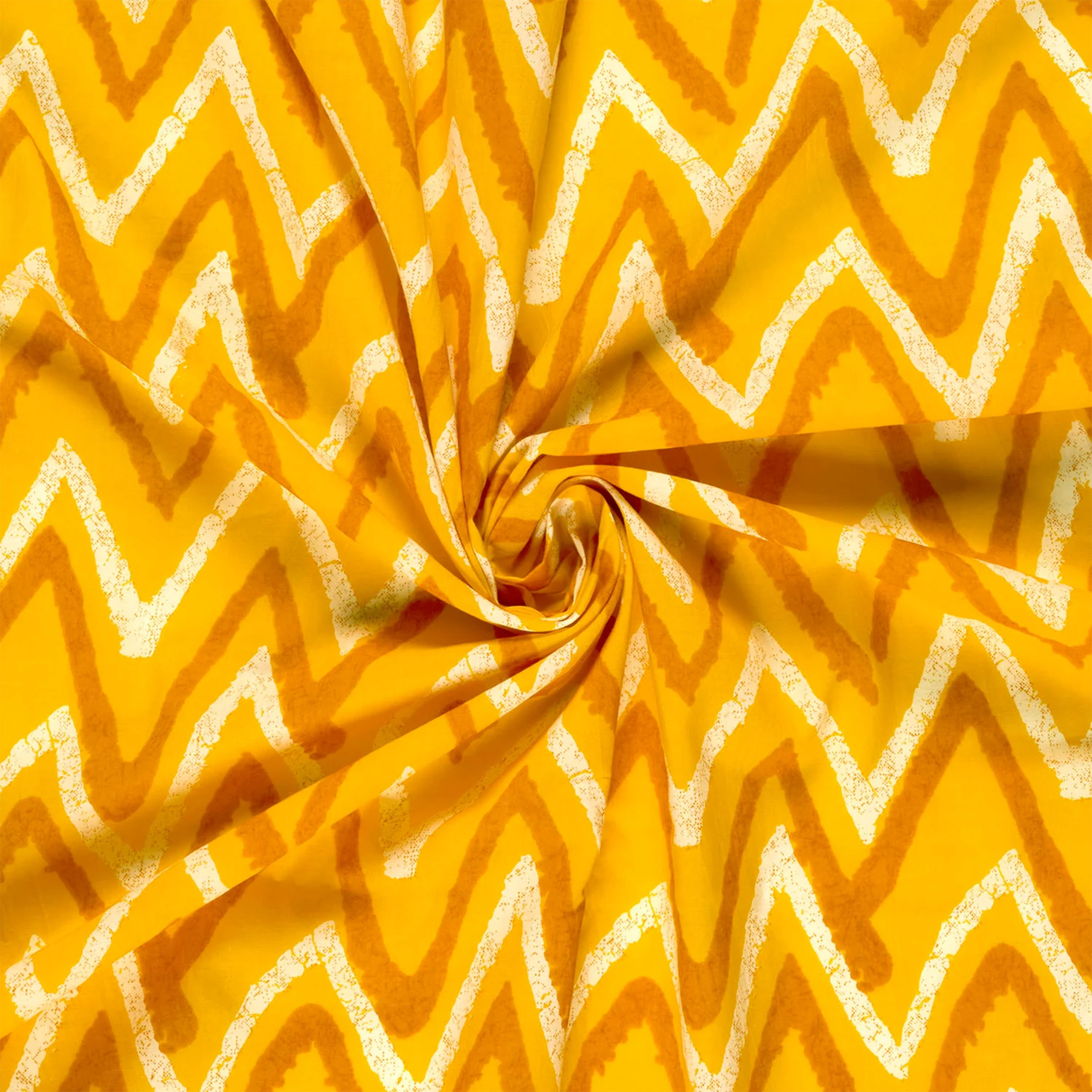Cotone Fantasia Batik Giallo Image