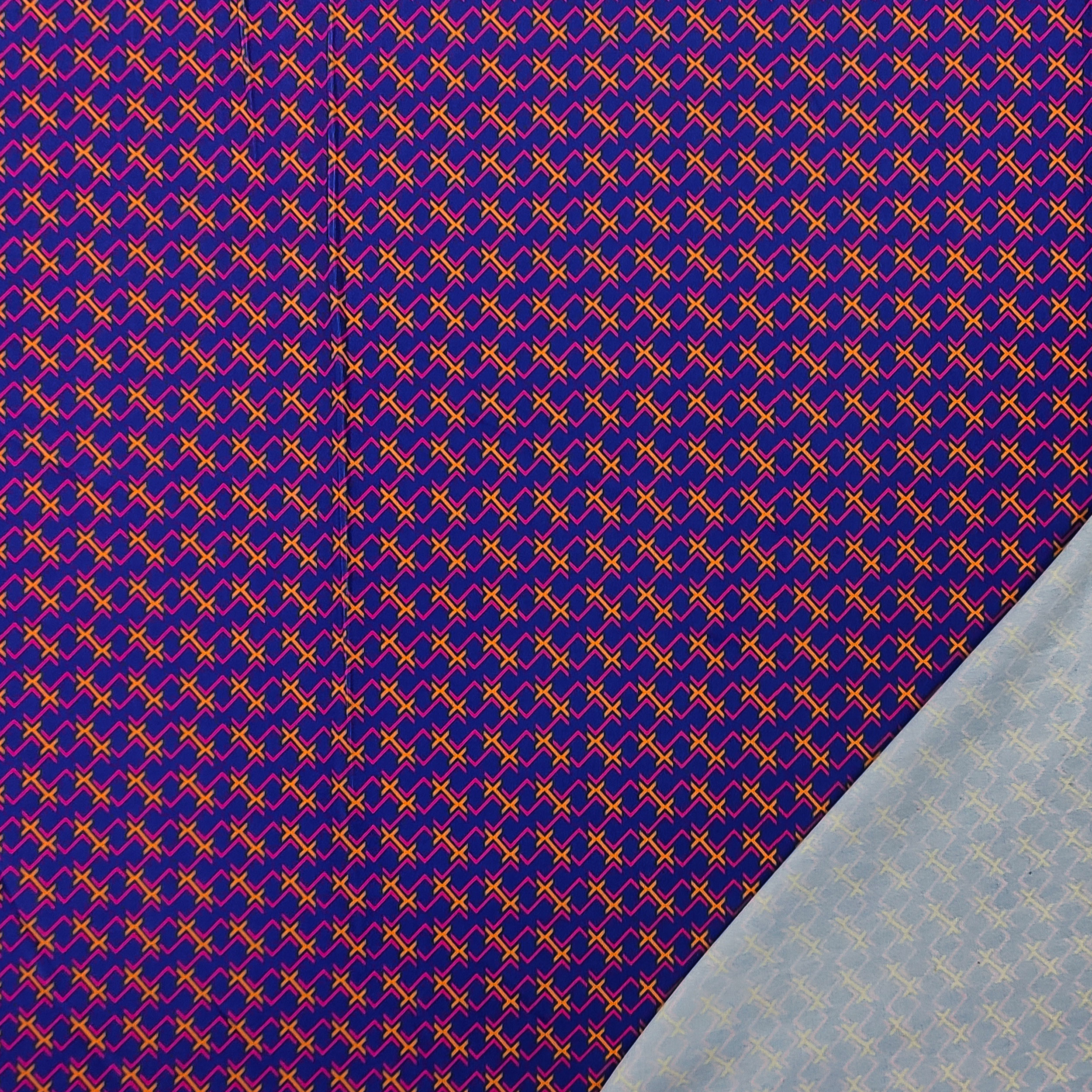 Tessuto Maglina Fantasia Geometria Optical Colorato