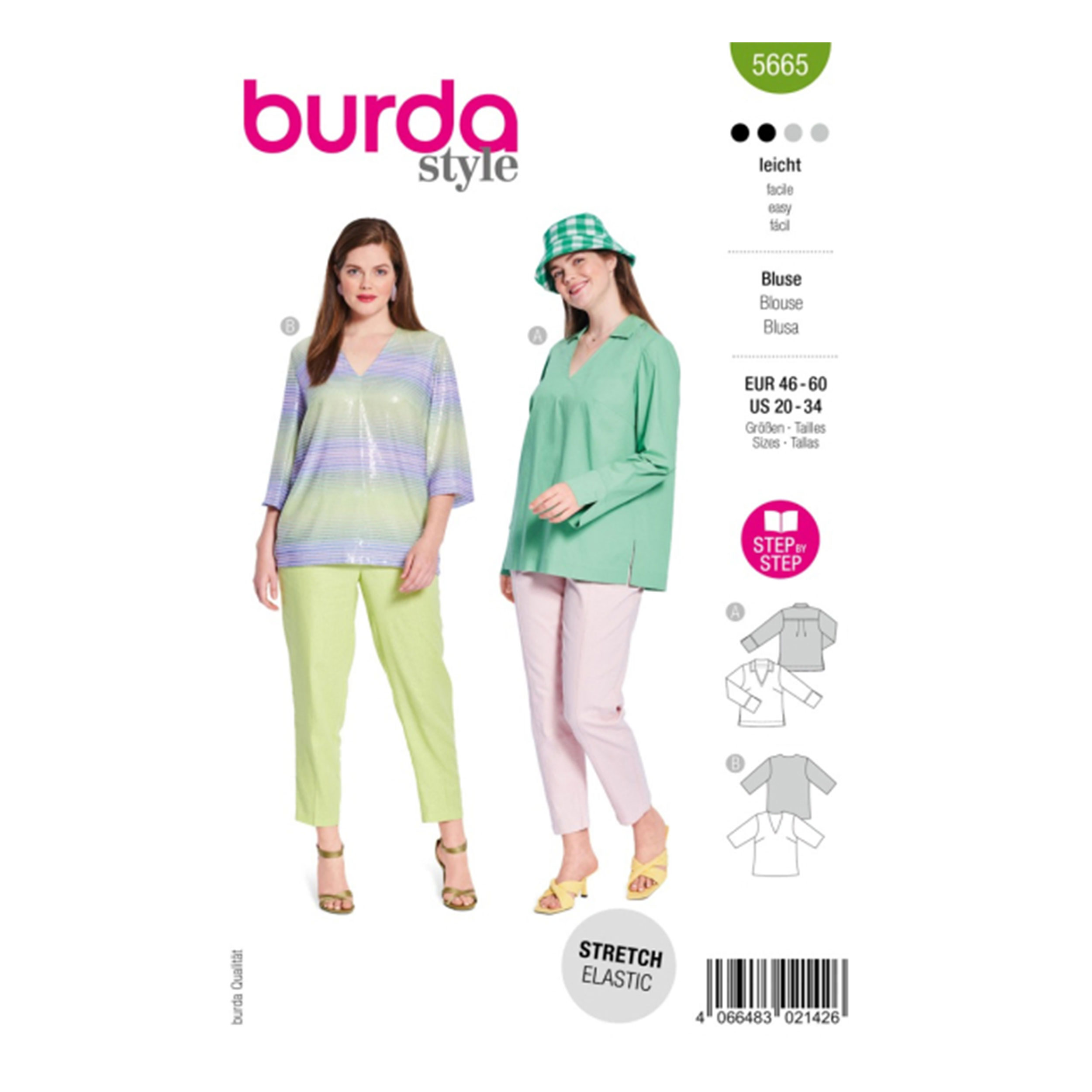 Cartamodello Burda Easy Camicetta Stretch Image