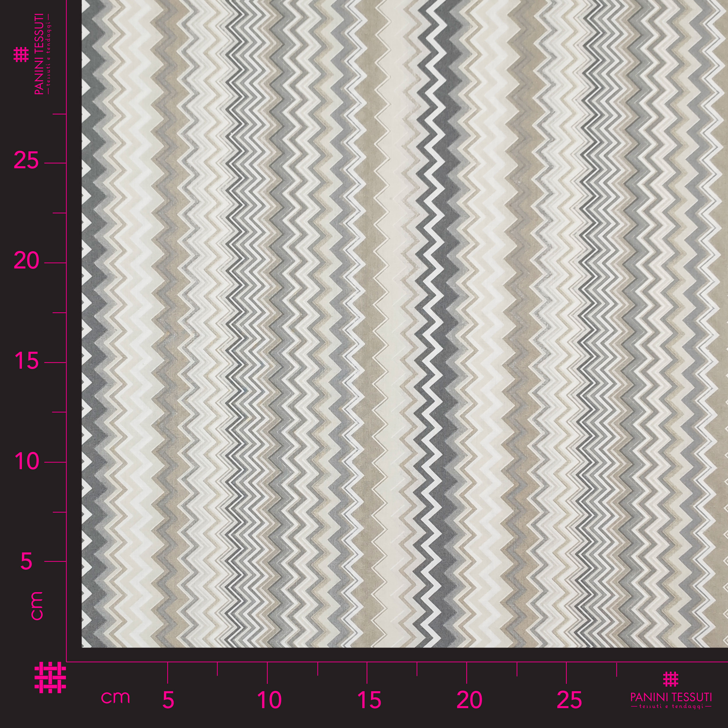 Cotone Zig Zag Multicolor Beige