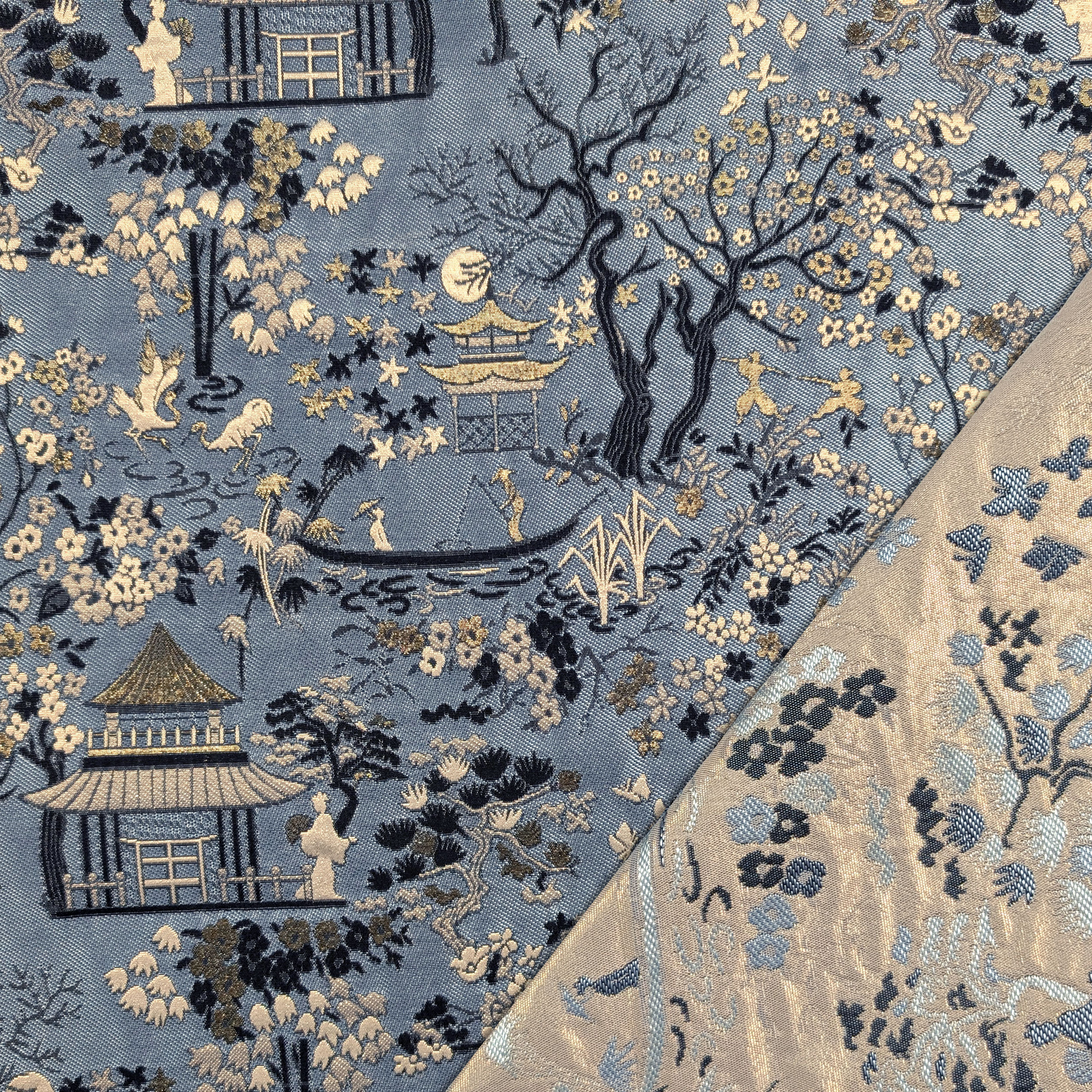 Jacquard Alta Moda Giardino Giapponese Lurex Image